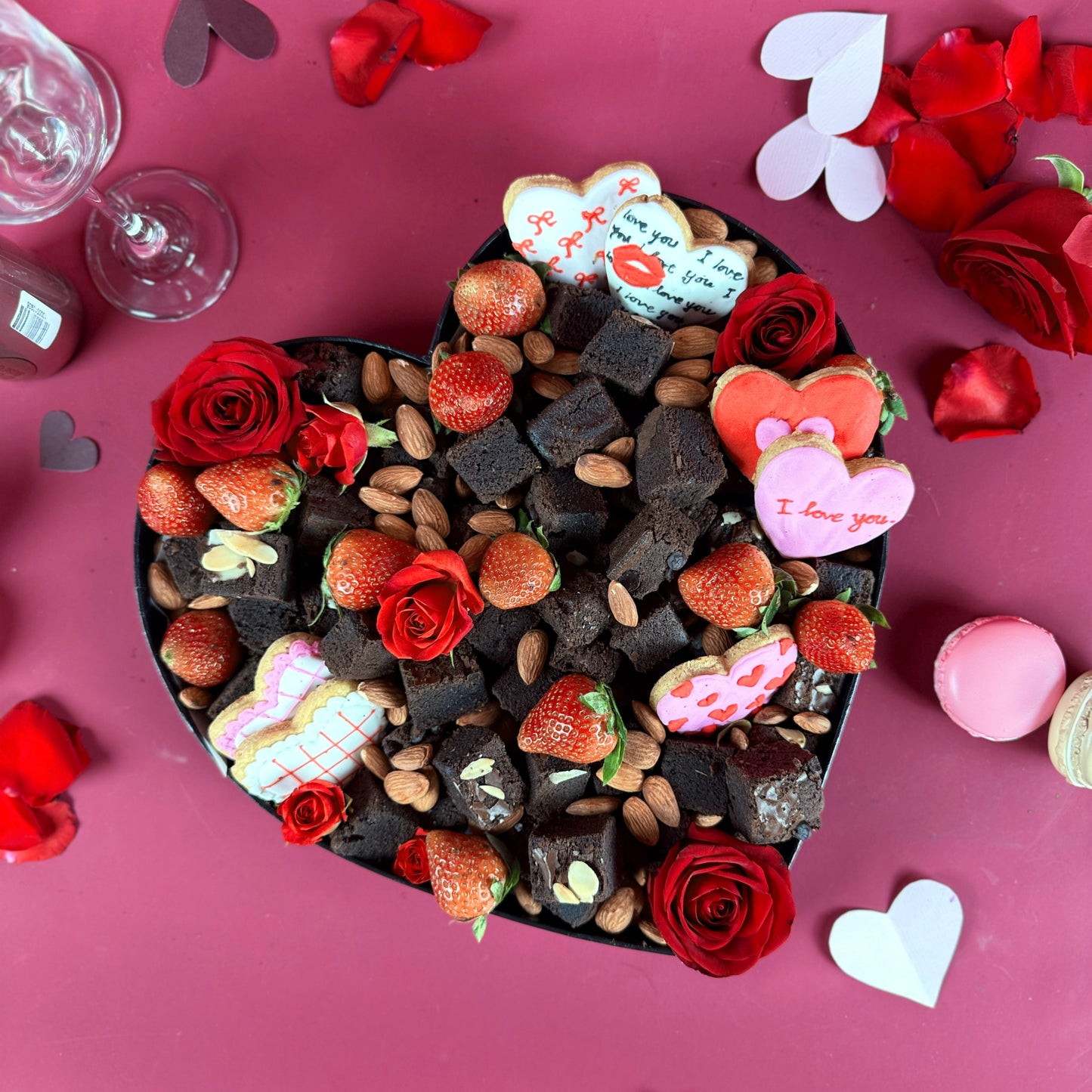 Choco Brownies Heart Platter