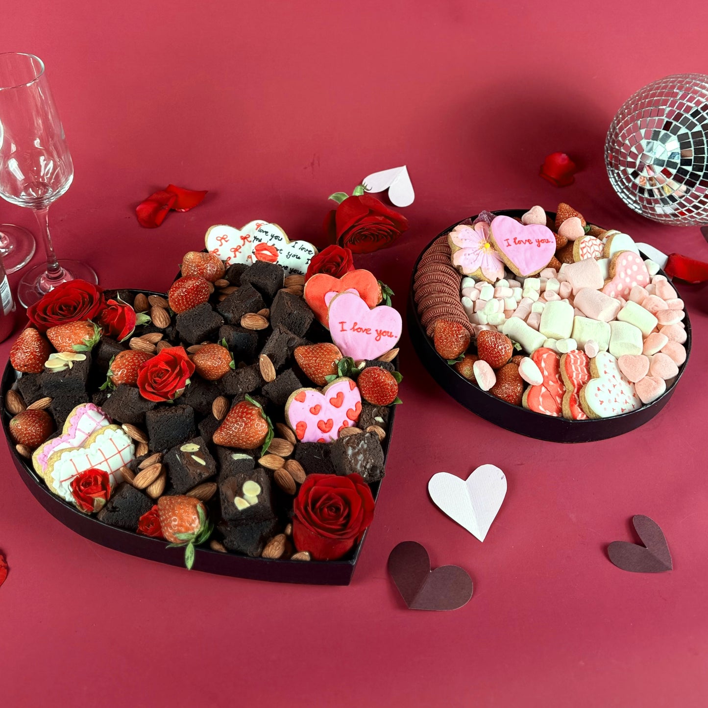 Choco Brownies Heart Platter