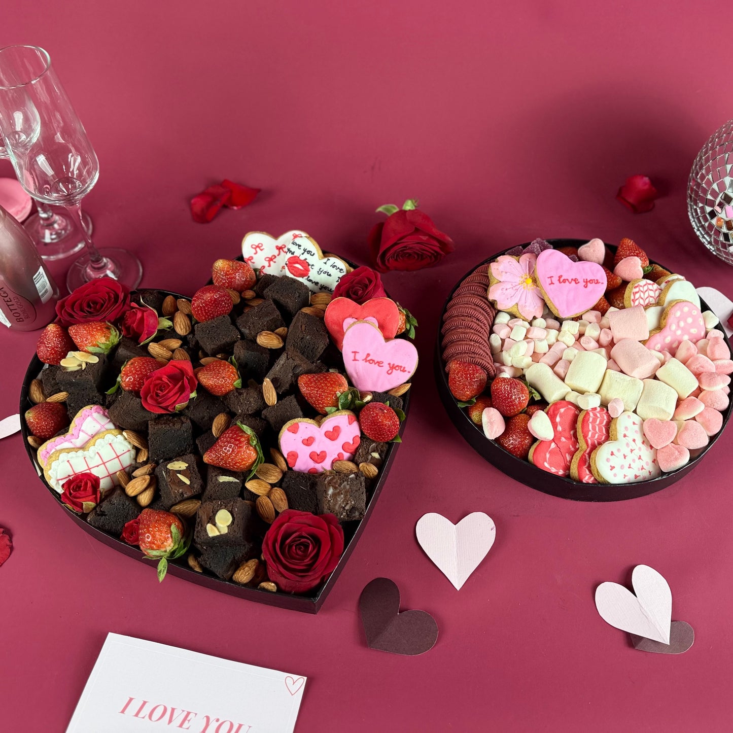 Choco Brownies Heart Platter