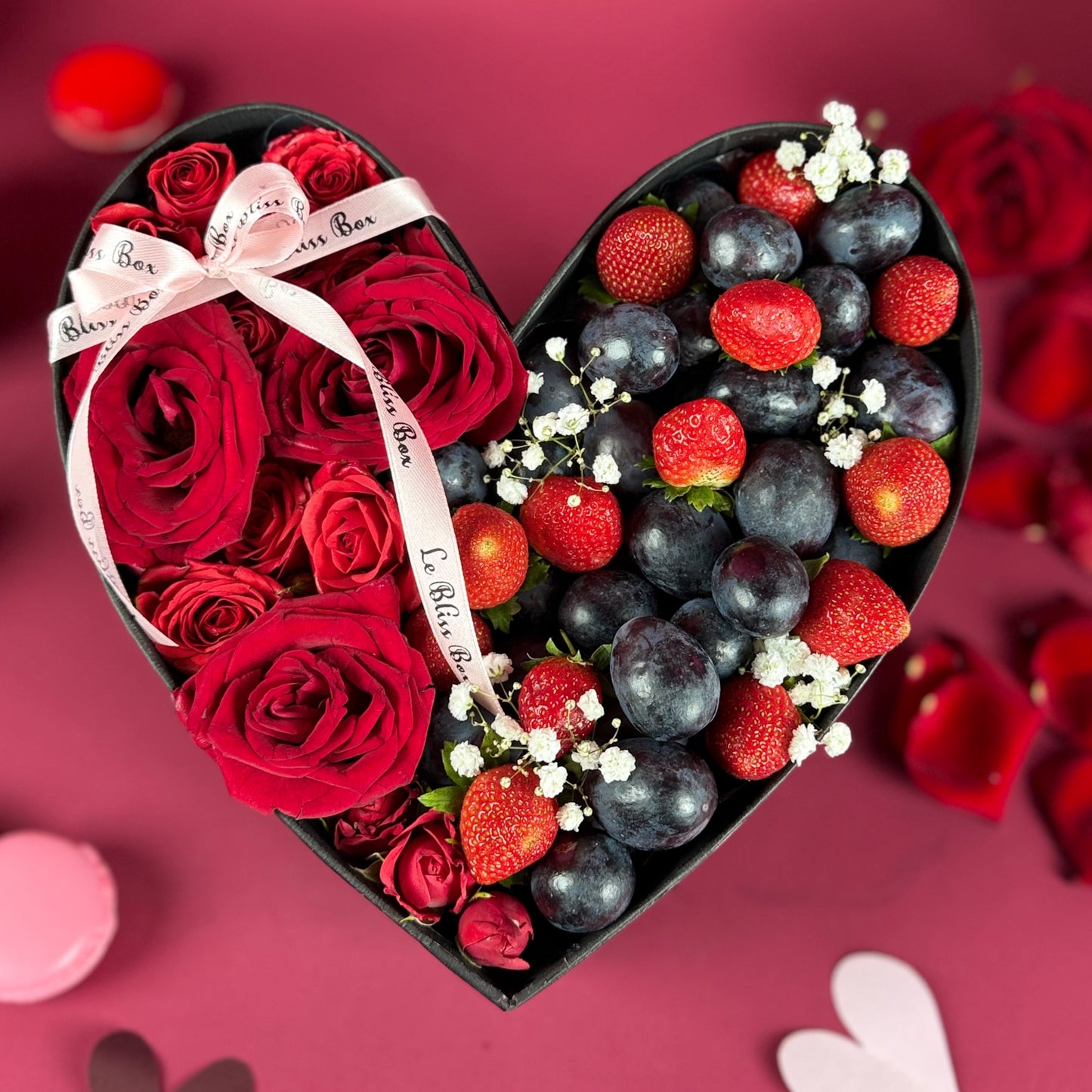 La Vie en Rose Berry Heart Box