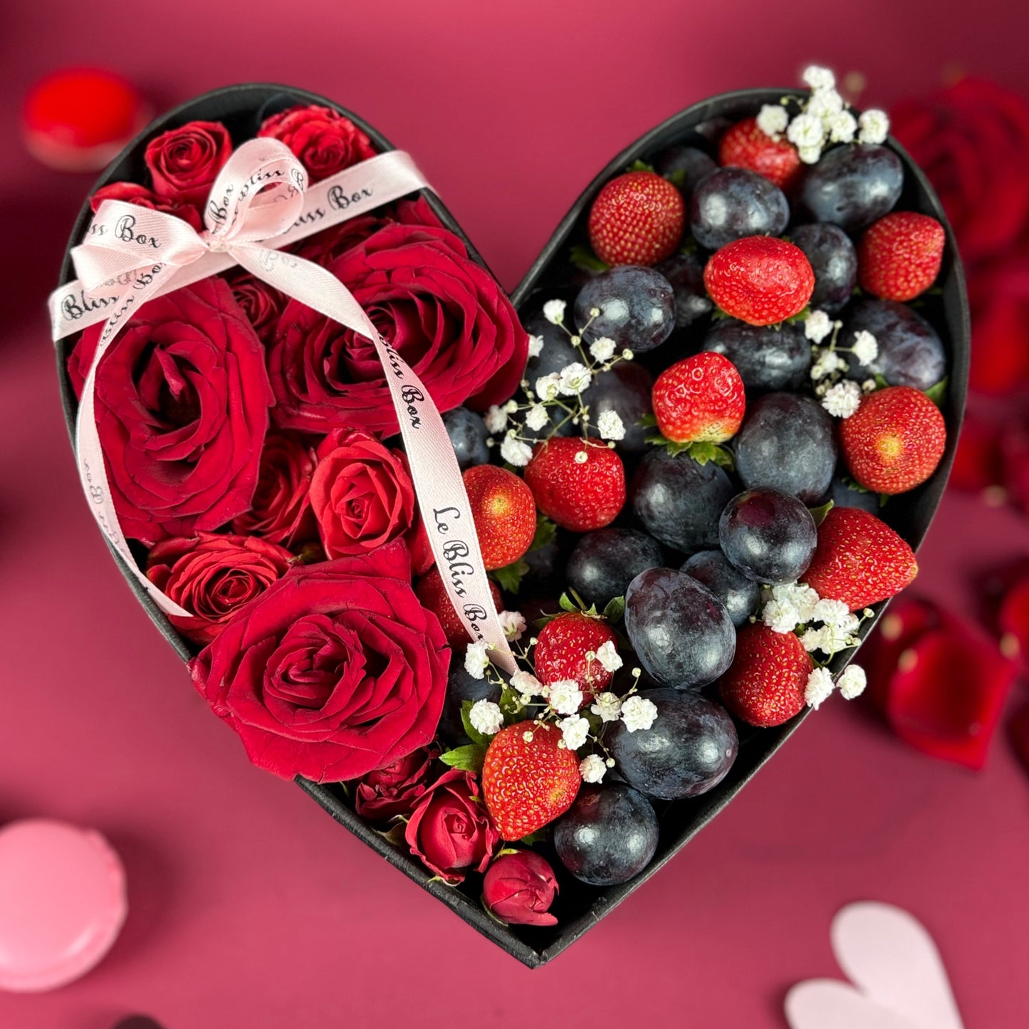 La Vie en Rose Berry Heart Box