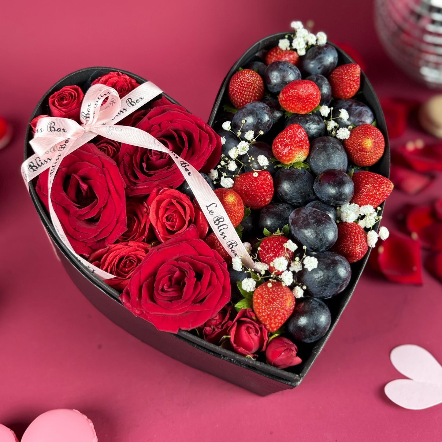 La Vie en Rose Berry Heart Box