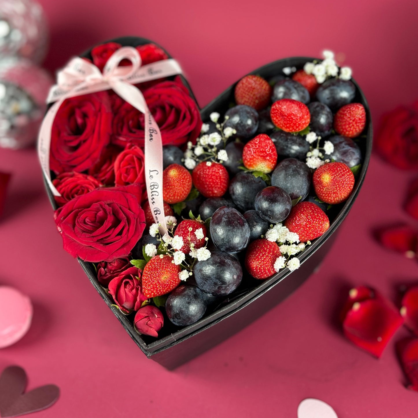 La Vie en Rose Berry Heart Box