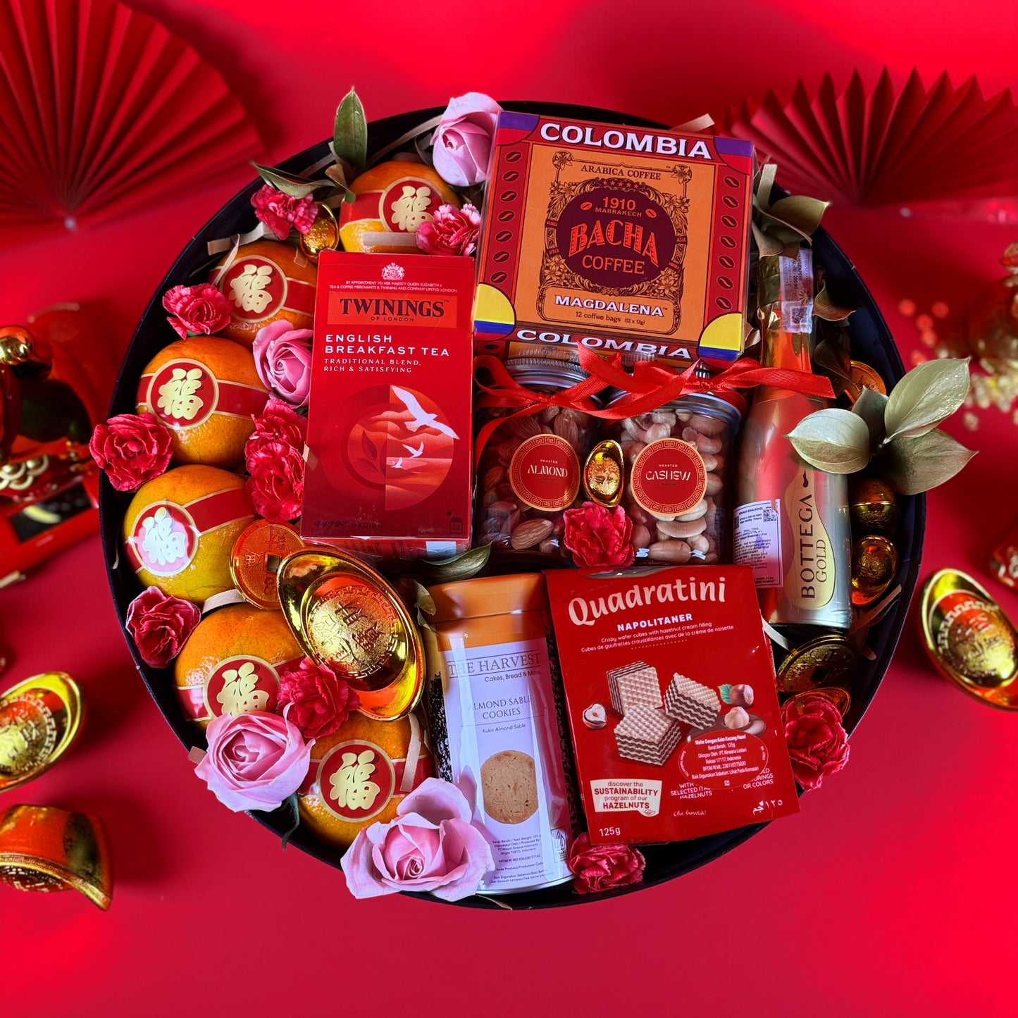 Gourmet Orange Prosperity Round Hamper