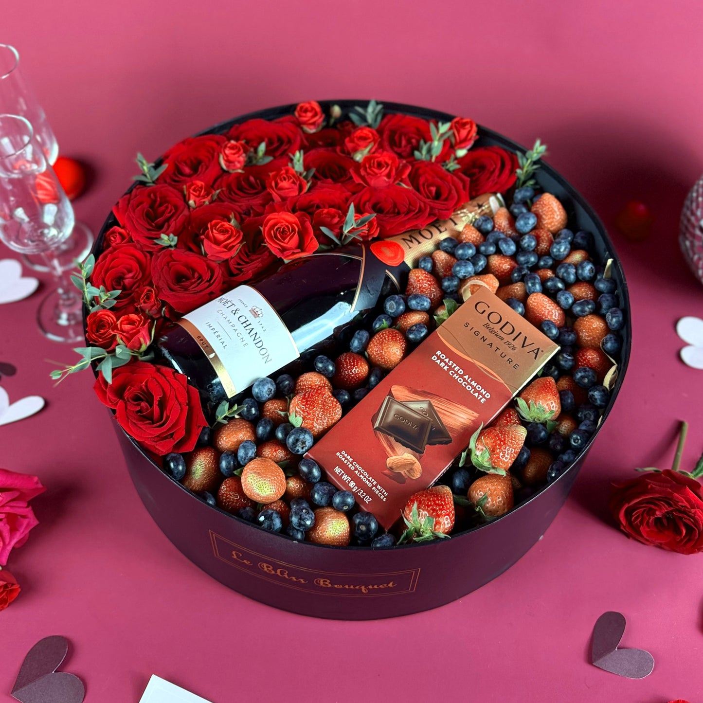 Moet Berry Chocolate Round Box