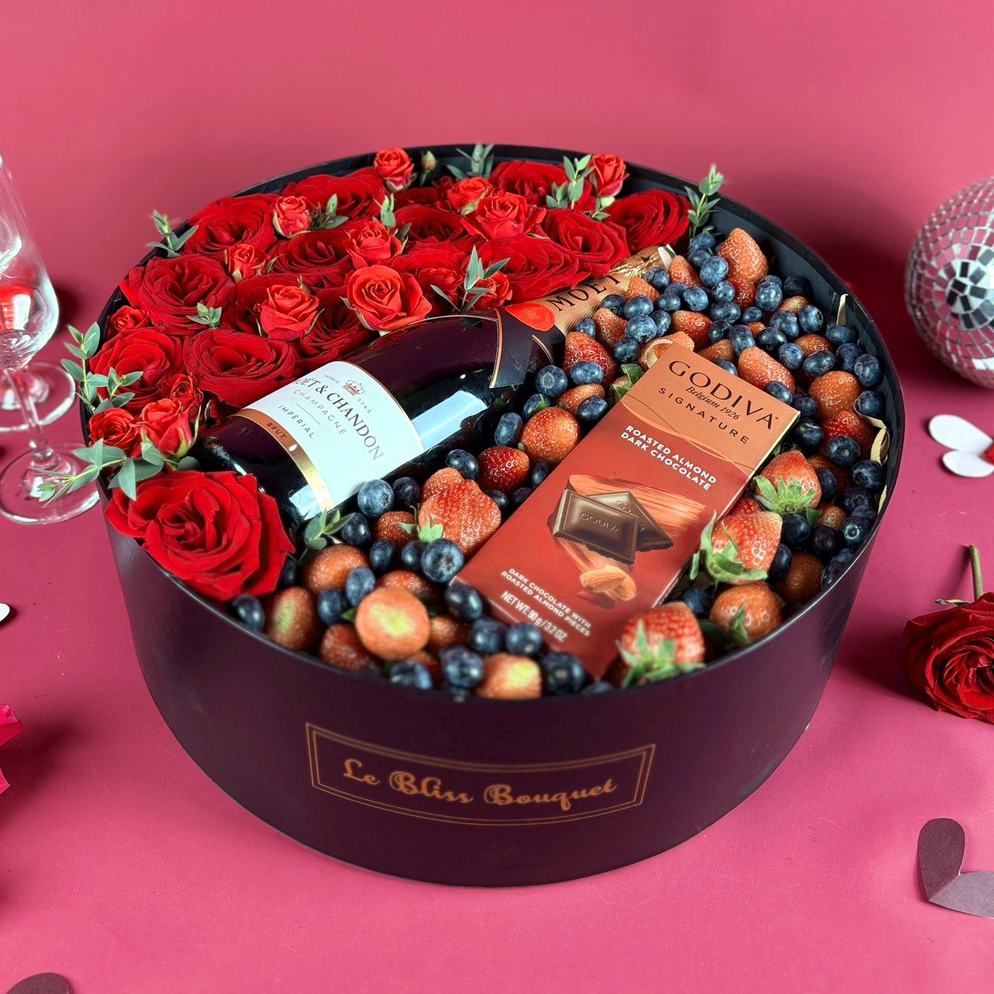 Moet Berry Chocolate Round Box