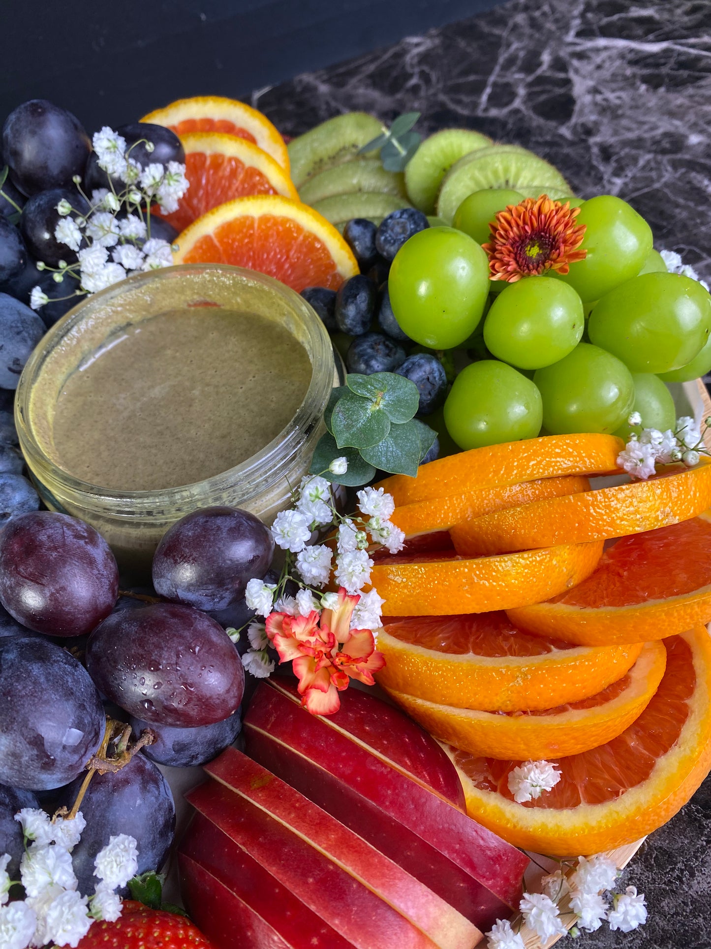 Rainbow NuttaNut Round Fruit Platter
