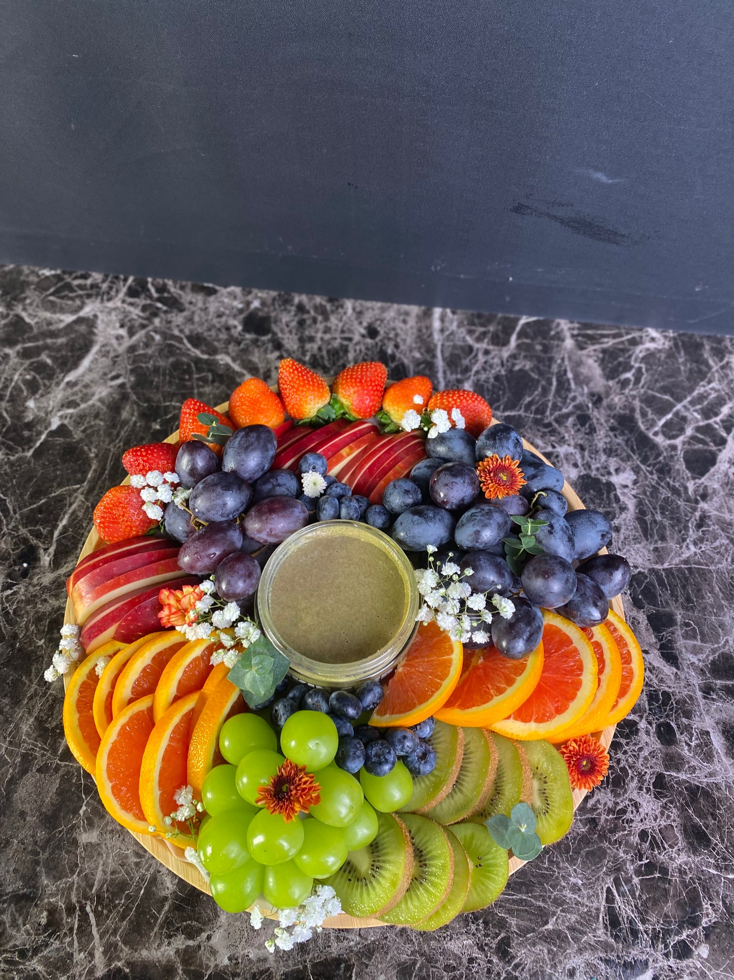 Rainbow NuttaNut Round Fruit Platter