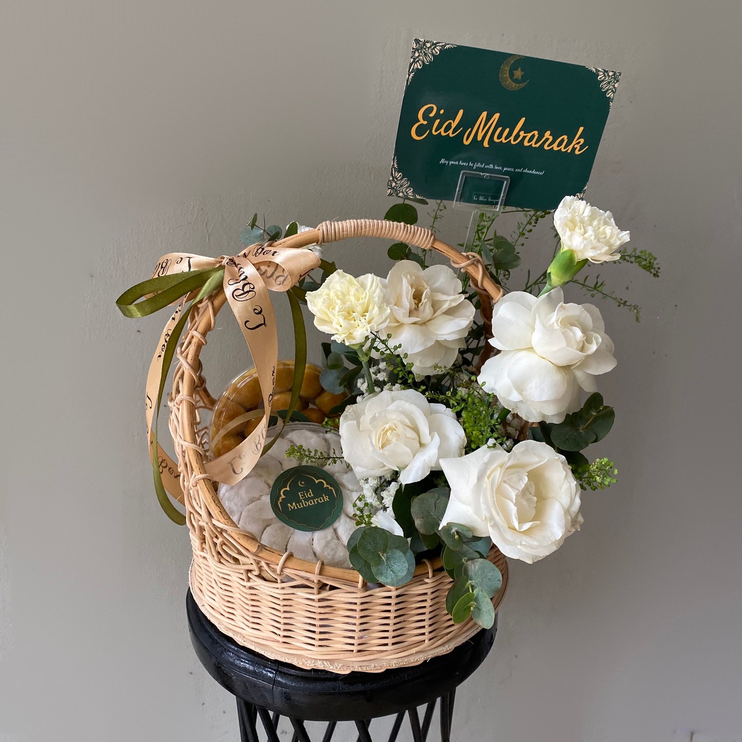 Eid Blossom Delights Rattan Basket