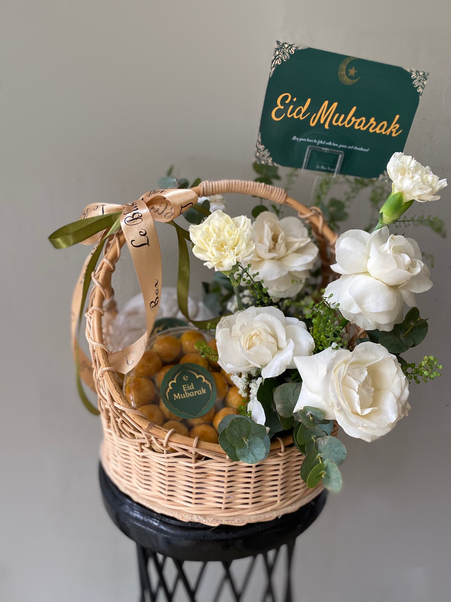 Eid Blossom Delights Rattan Basket