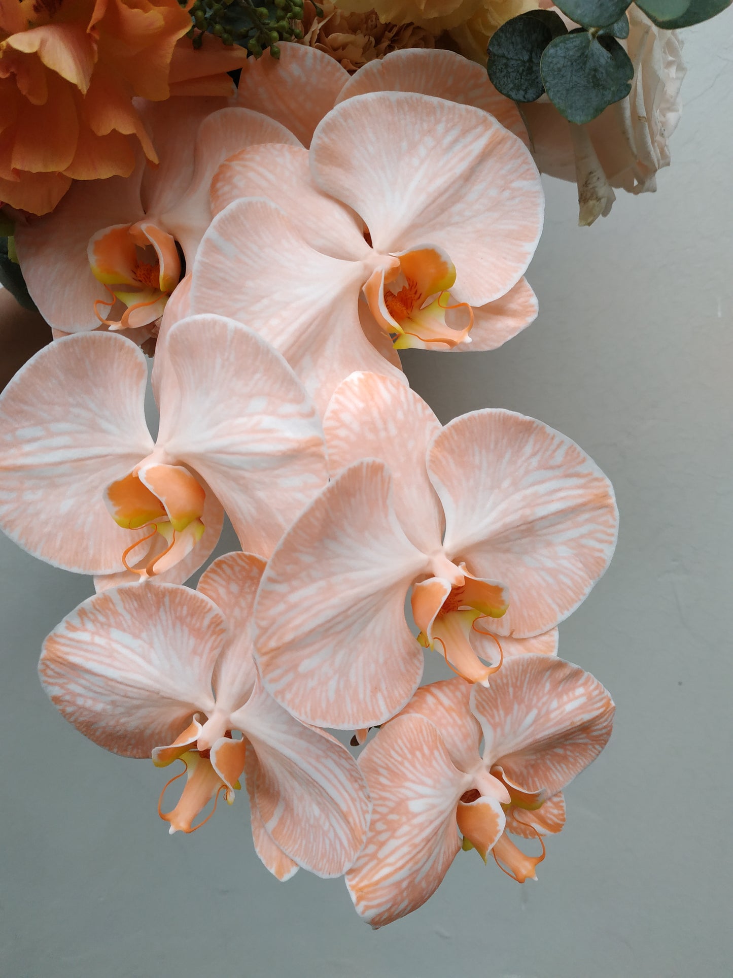 Ranunculus Orange Peach Bridal Bouquet