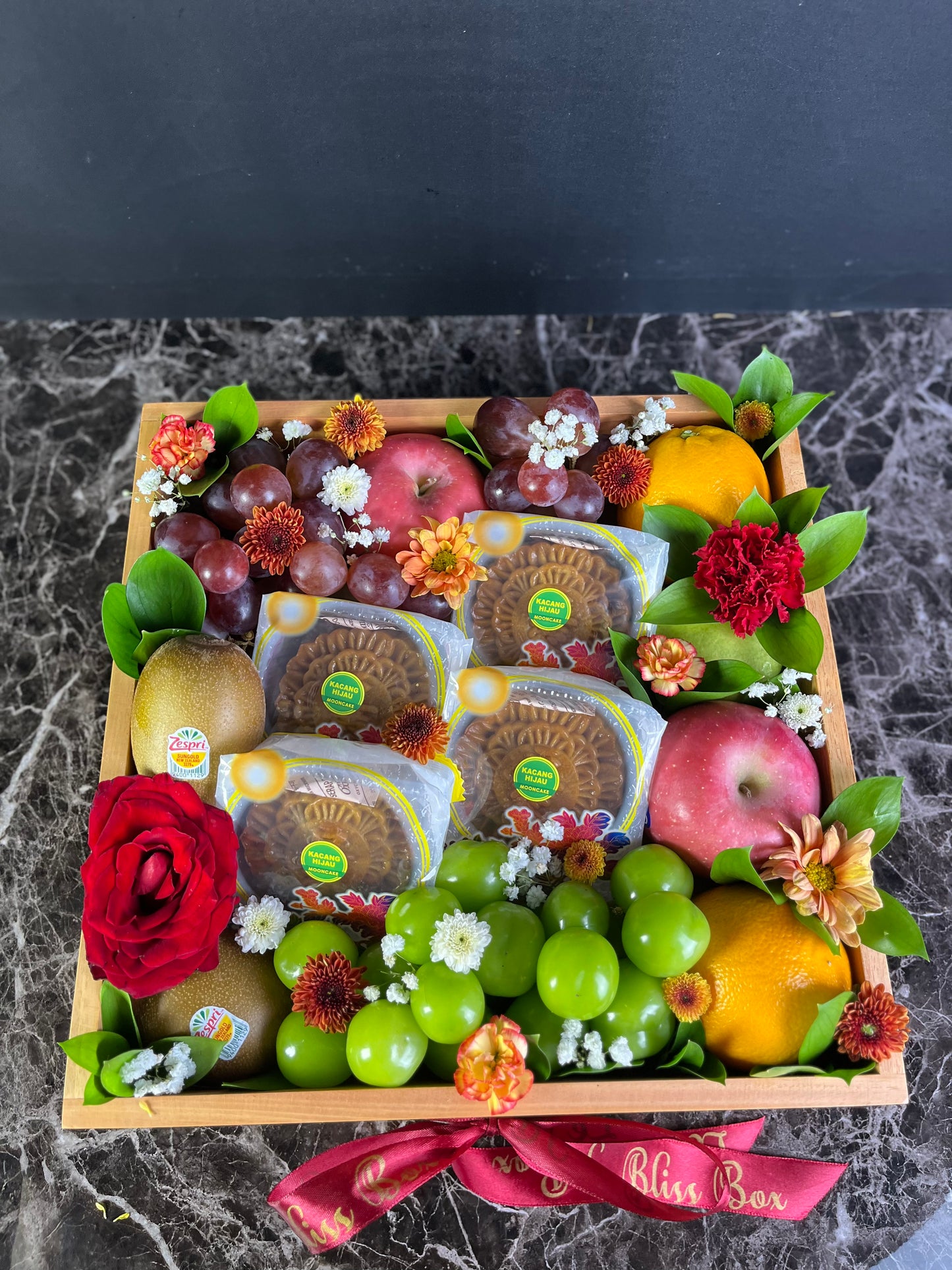 Mooncake Wooden Fruit Box
