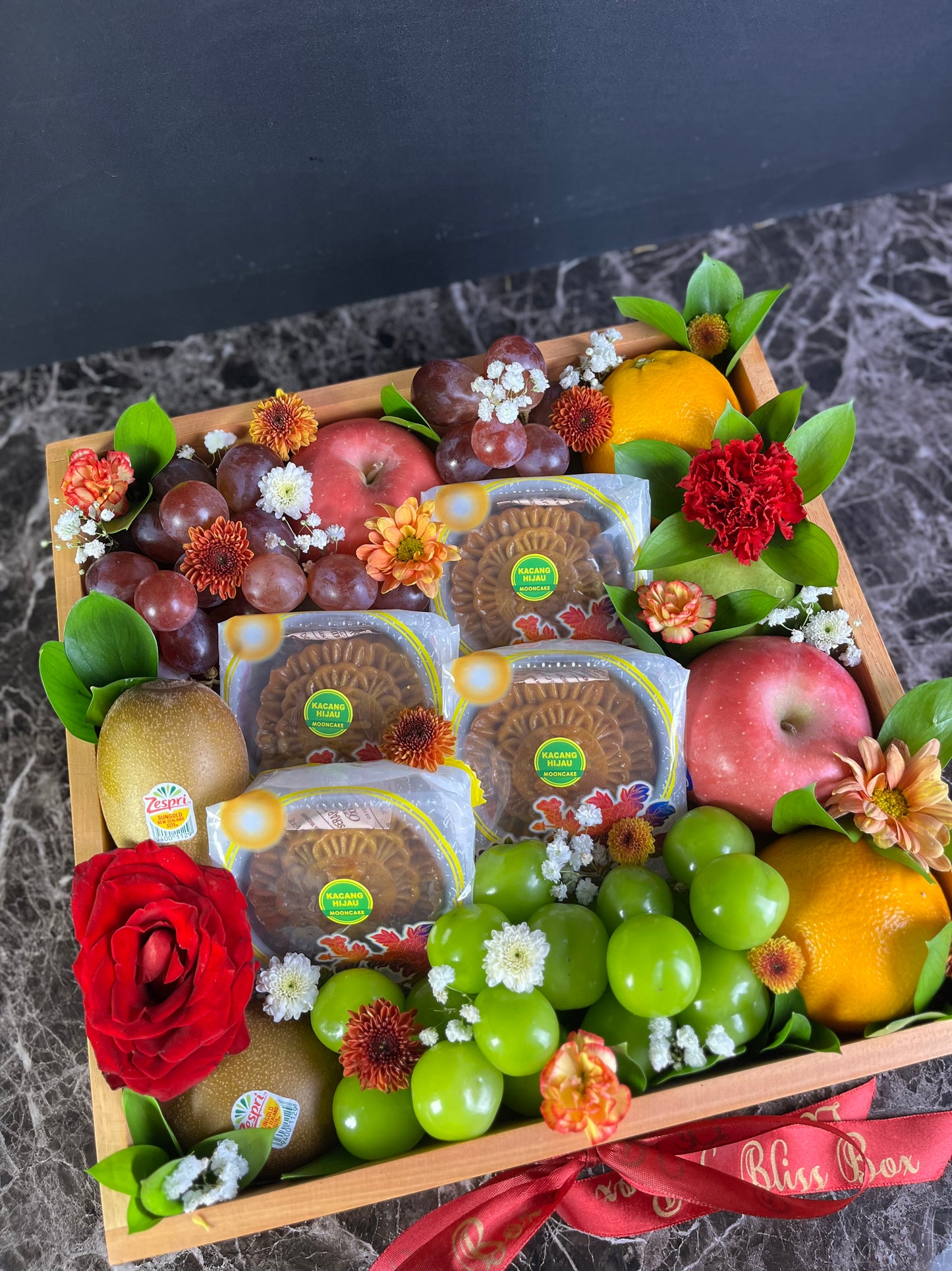 Mooncake Wooden Fruit Box
