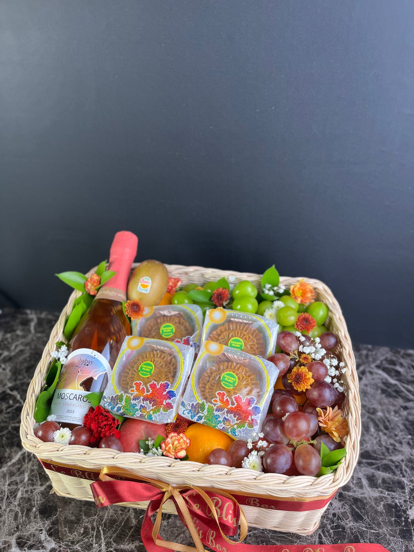 Mooncake Wine Fruit Hamper