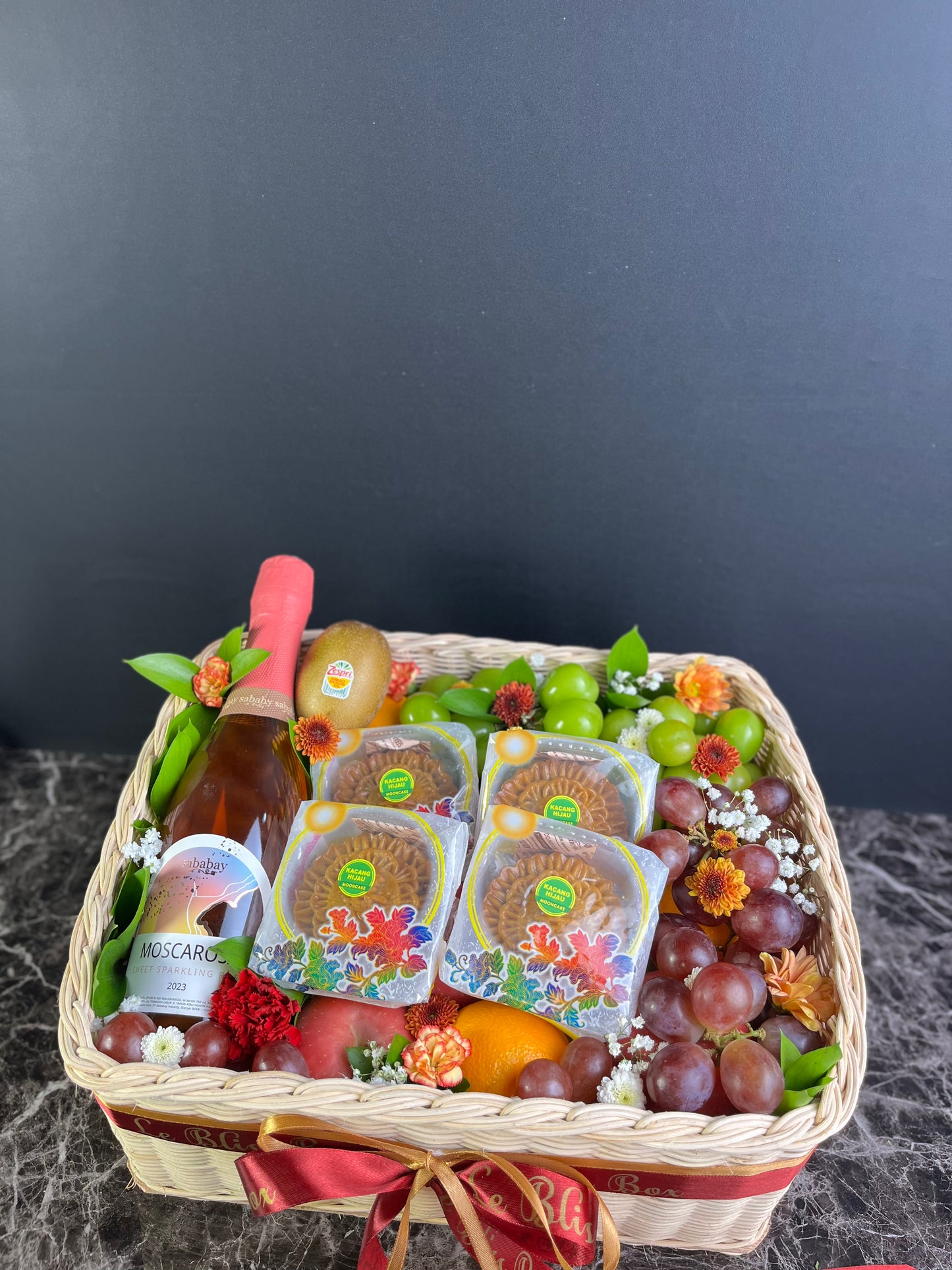 Mooncake Wine Fruit Hamper