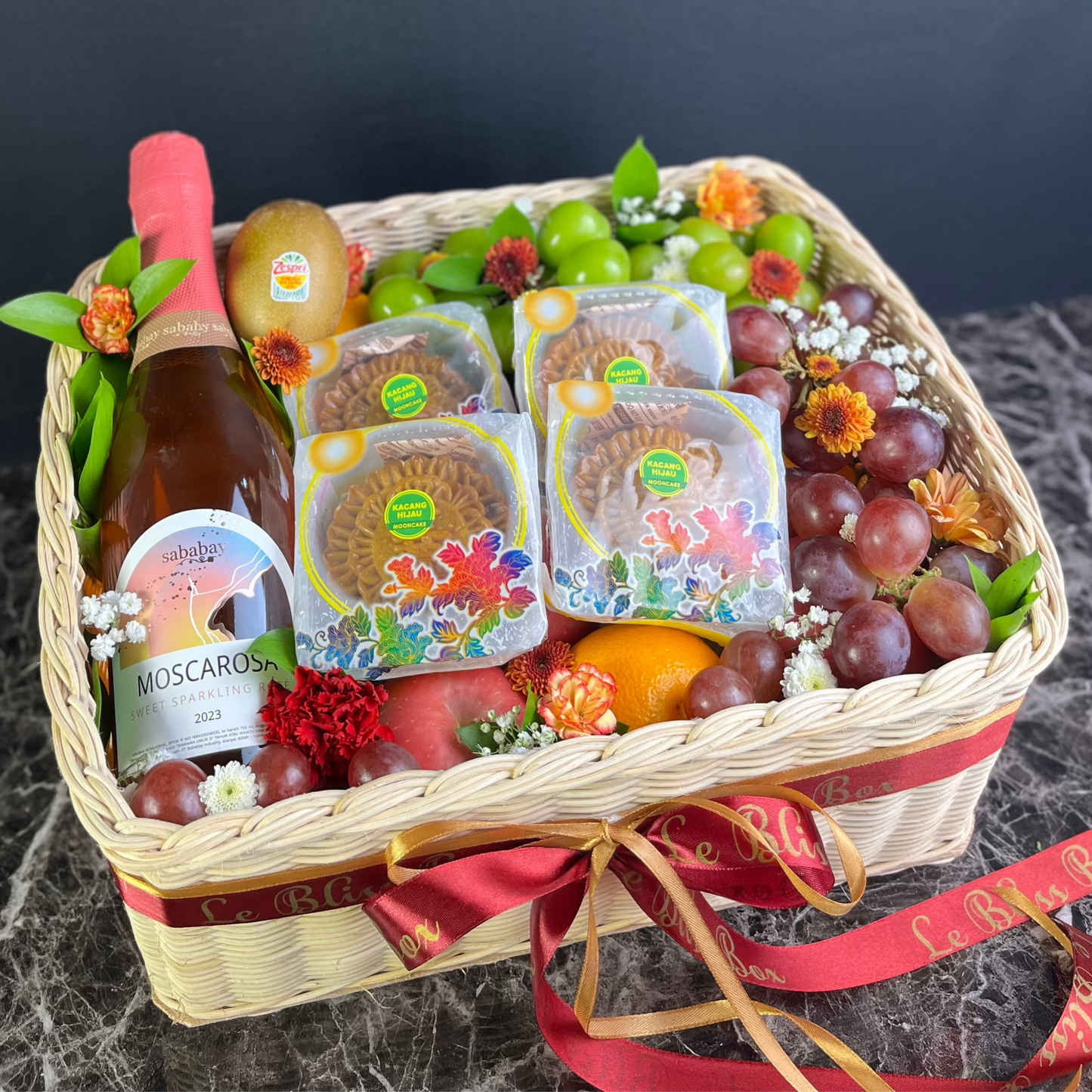 Mooncake Wine Fruit Hamper