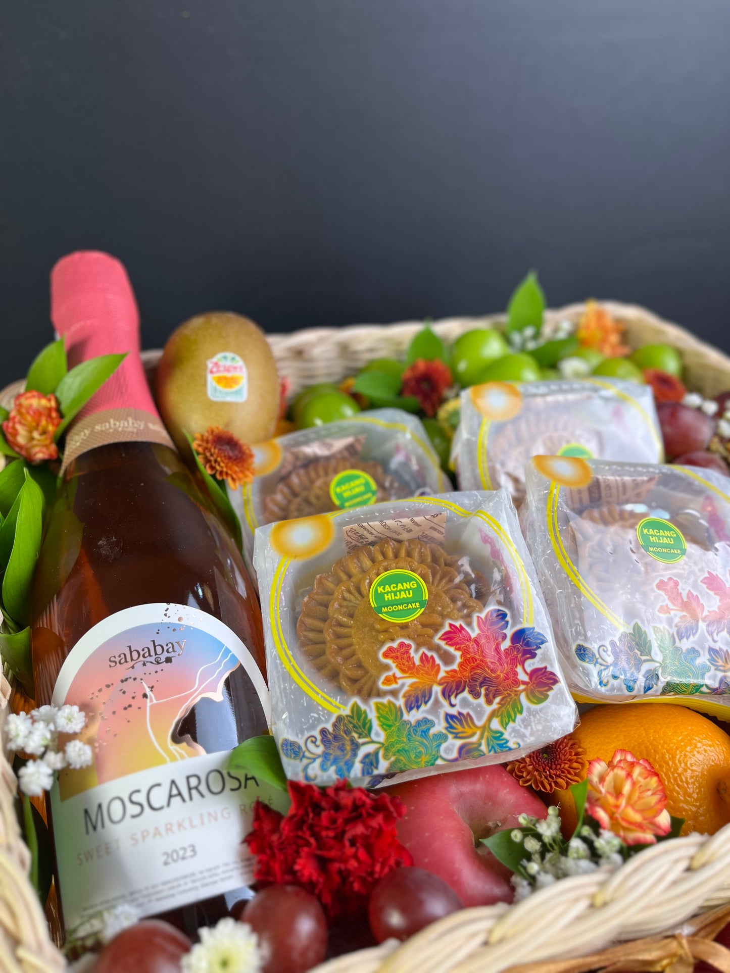 Mooncake Wine Fruit Hamper