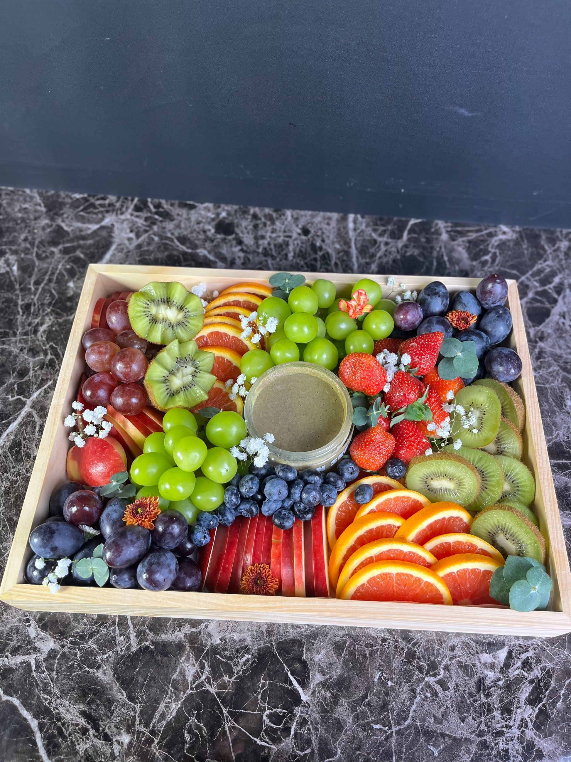 Fruit Platter Jakarta and Surabaya with combination of Nut Butter Pumpkin seed butter from NuttaNut