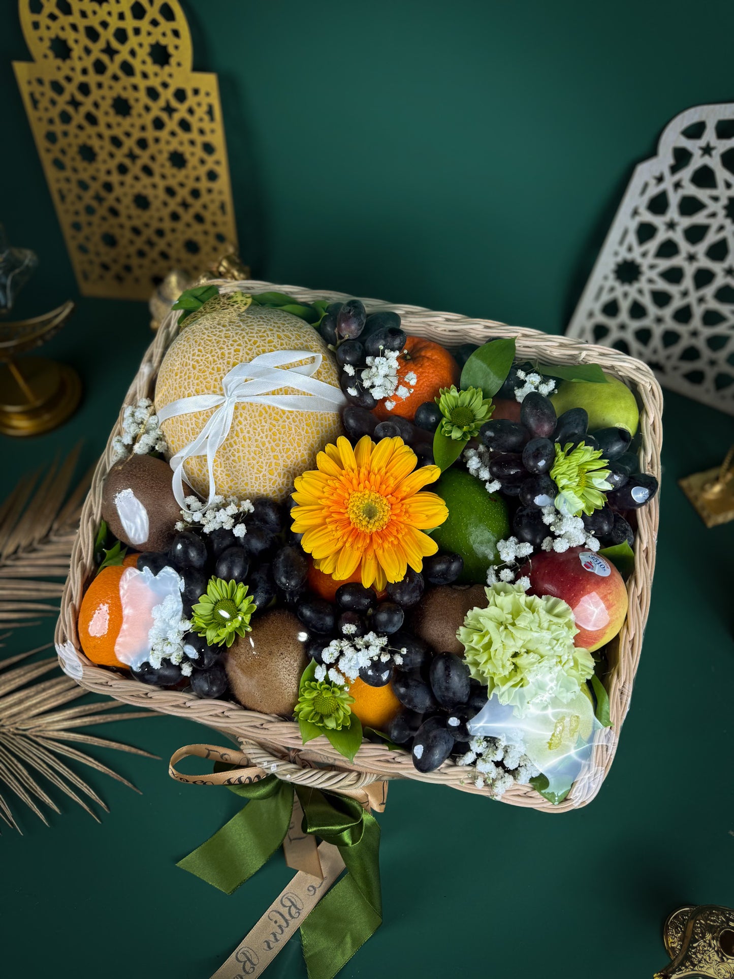 Ramadan Melon Fruit Rattan Box