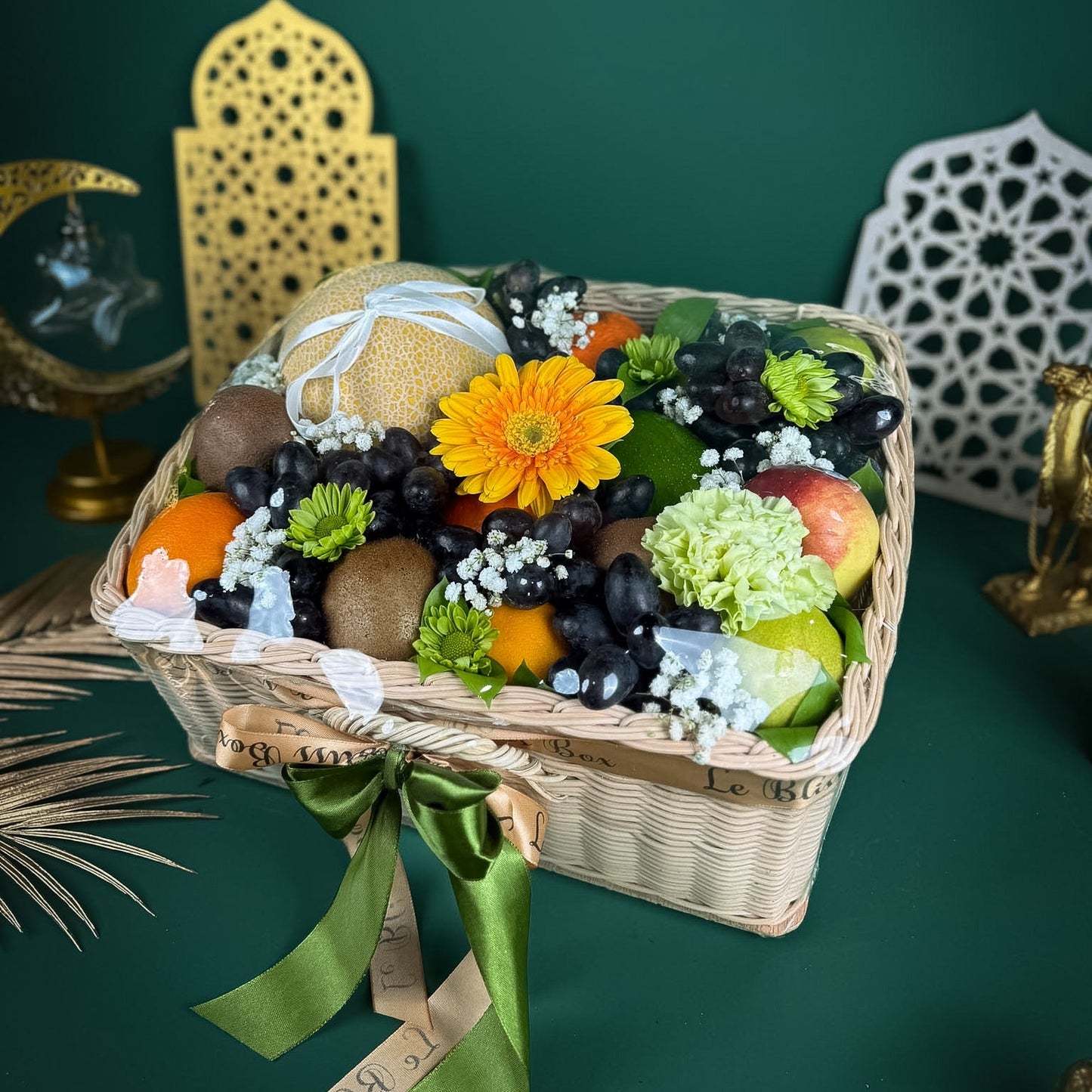Ramadan Melon Fruit Rattan Box
