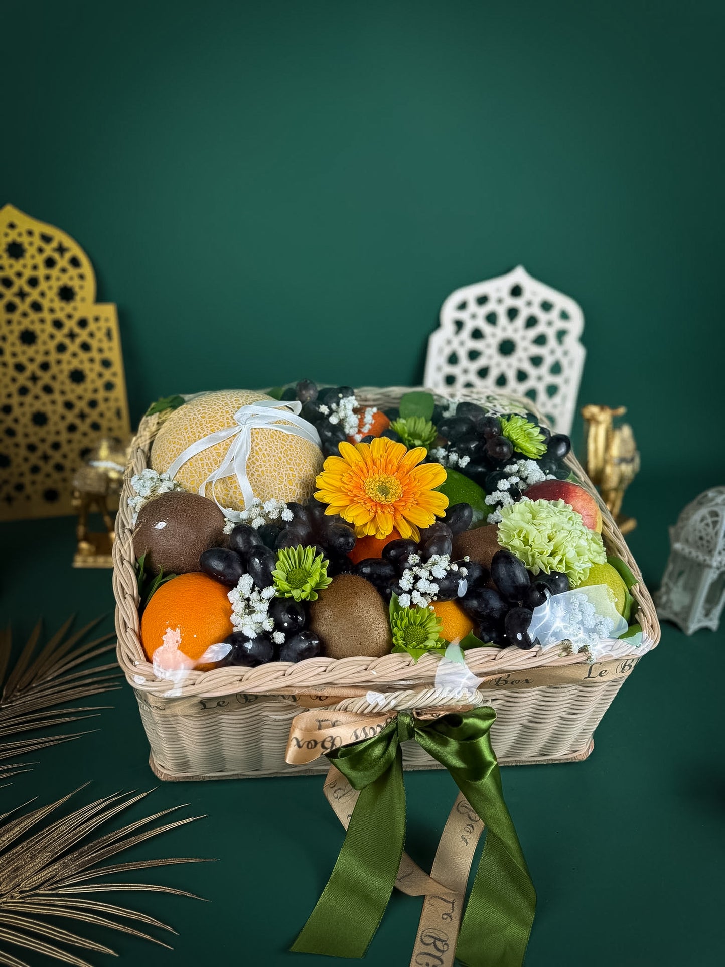 Ramadan Melon Fruit Rattan Box