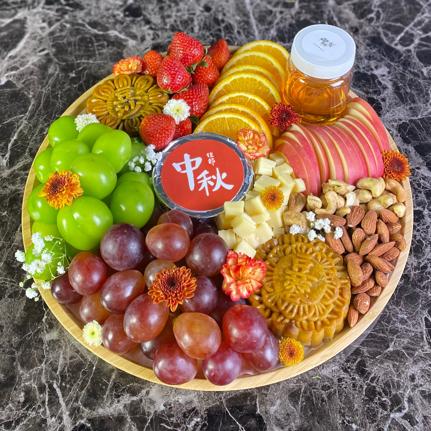 Round Mooncake Platter