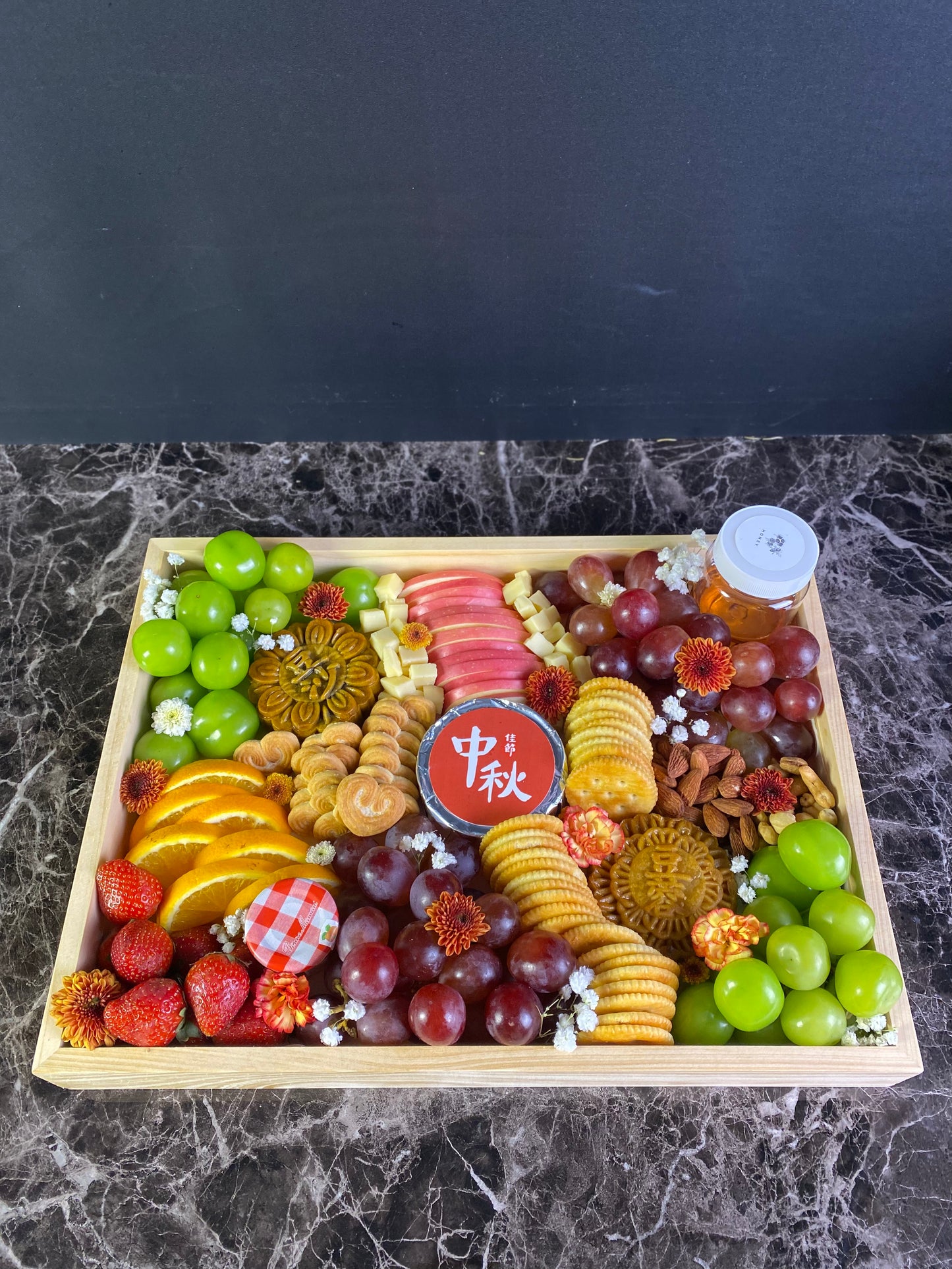 Wooden Tray Mooncake Platter