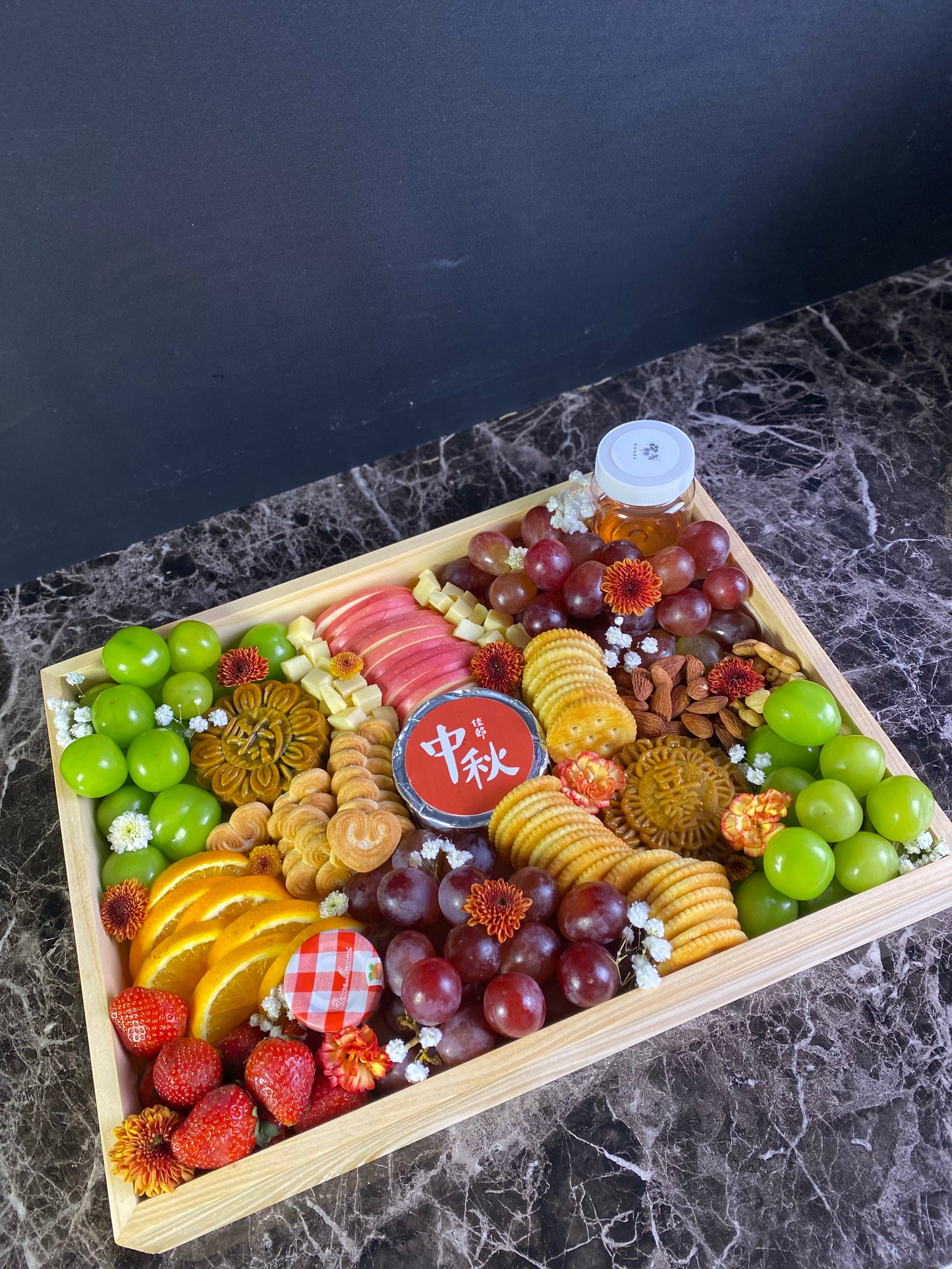 Wooden Tray Mooncake Platter