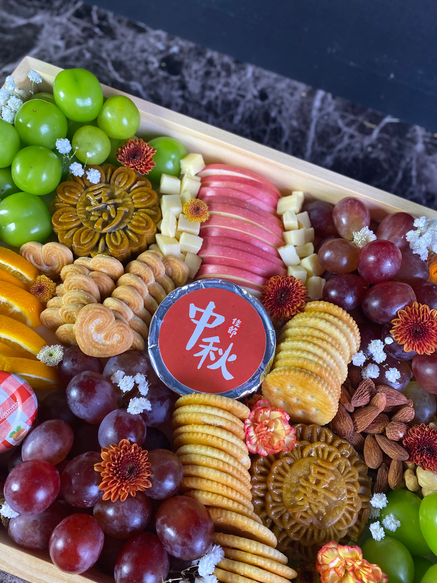 Wooden Tray Mooncake Platter