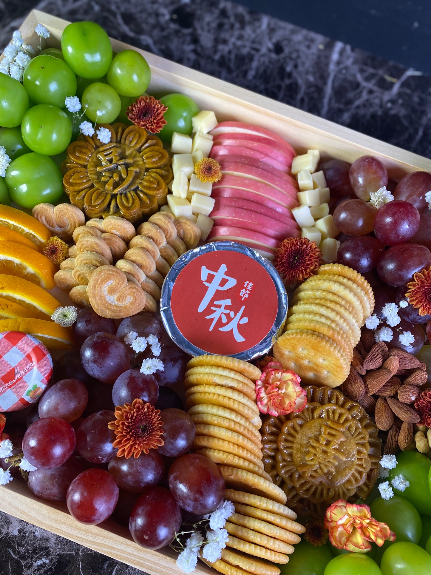 Wooden Tray Mooncake Platter