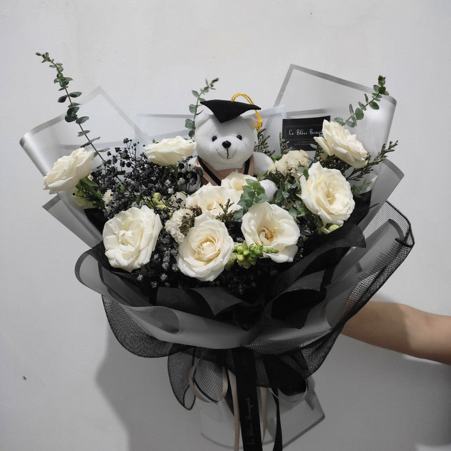 Monochrome Graduation Bouquet