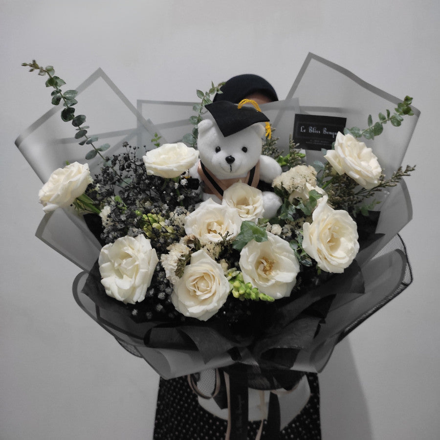 Monochrome Graduation Bouquet