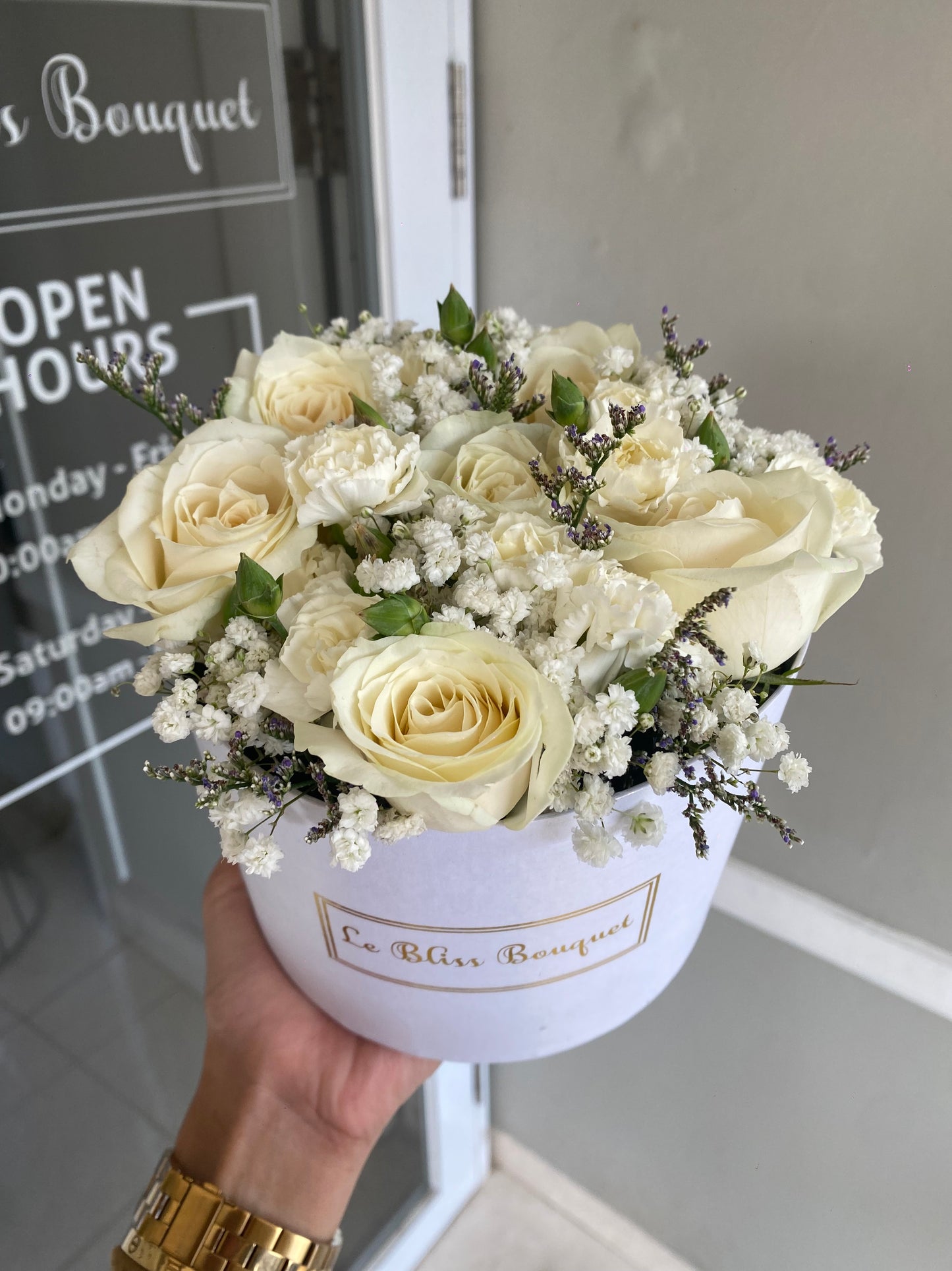 White Flat Petite Bloombox