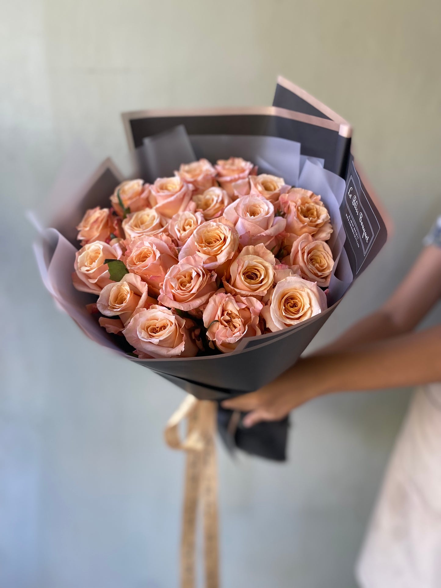 Shimmer Rose Round Bouquet