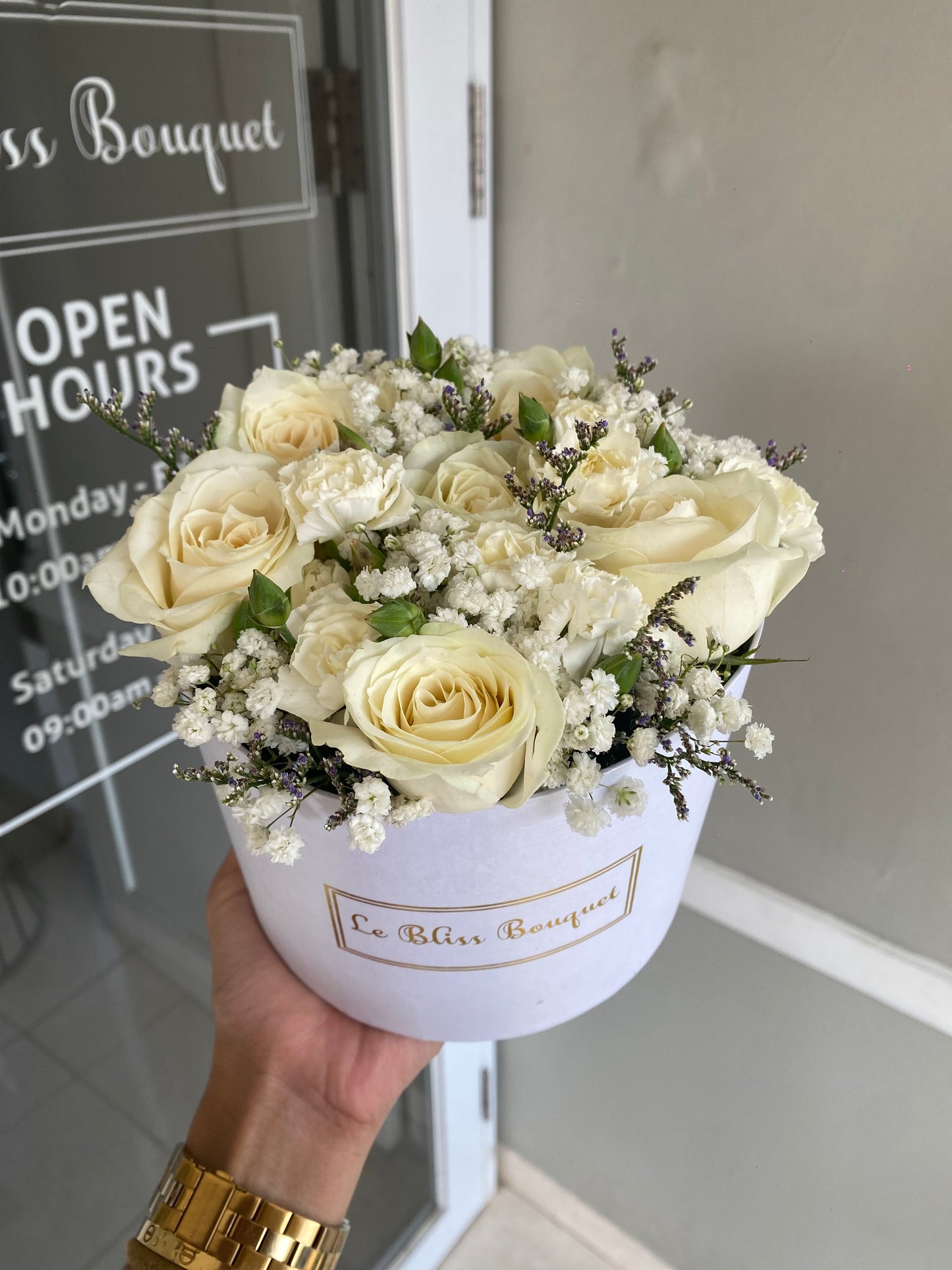 White Flat Petite Bloombox