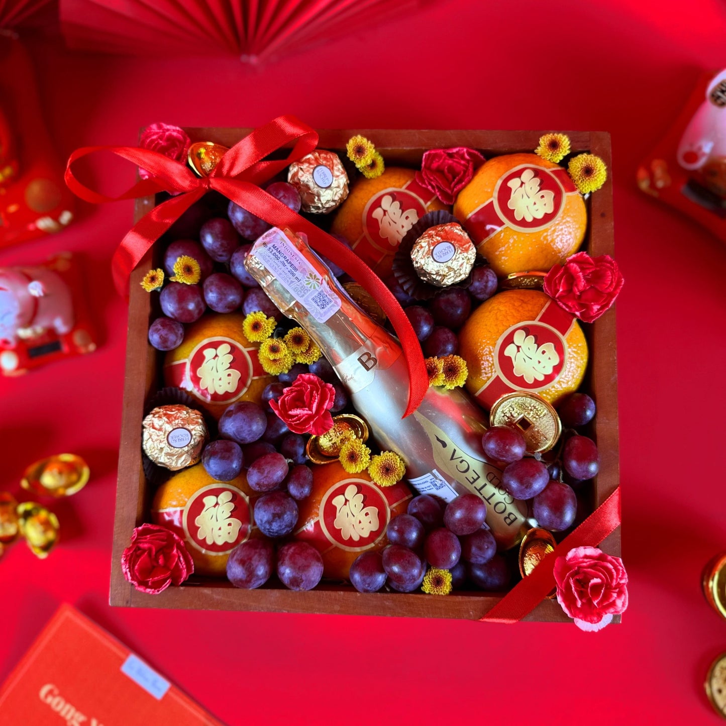 Elegant Prosperity Bottega Mandarin Wooden Box