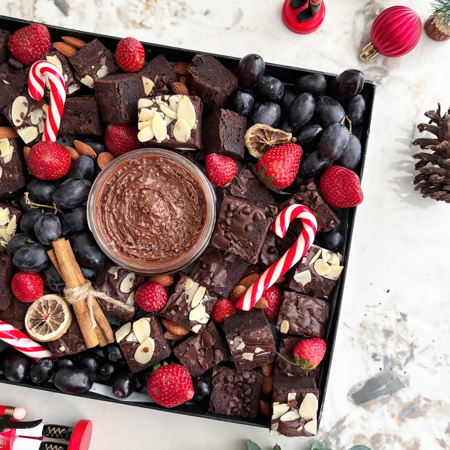 Christmas Brownies Platter