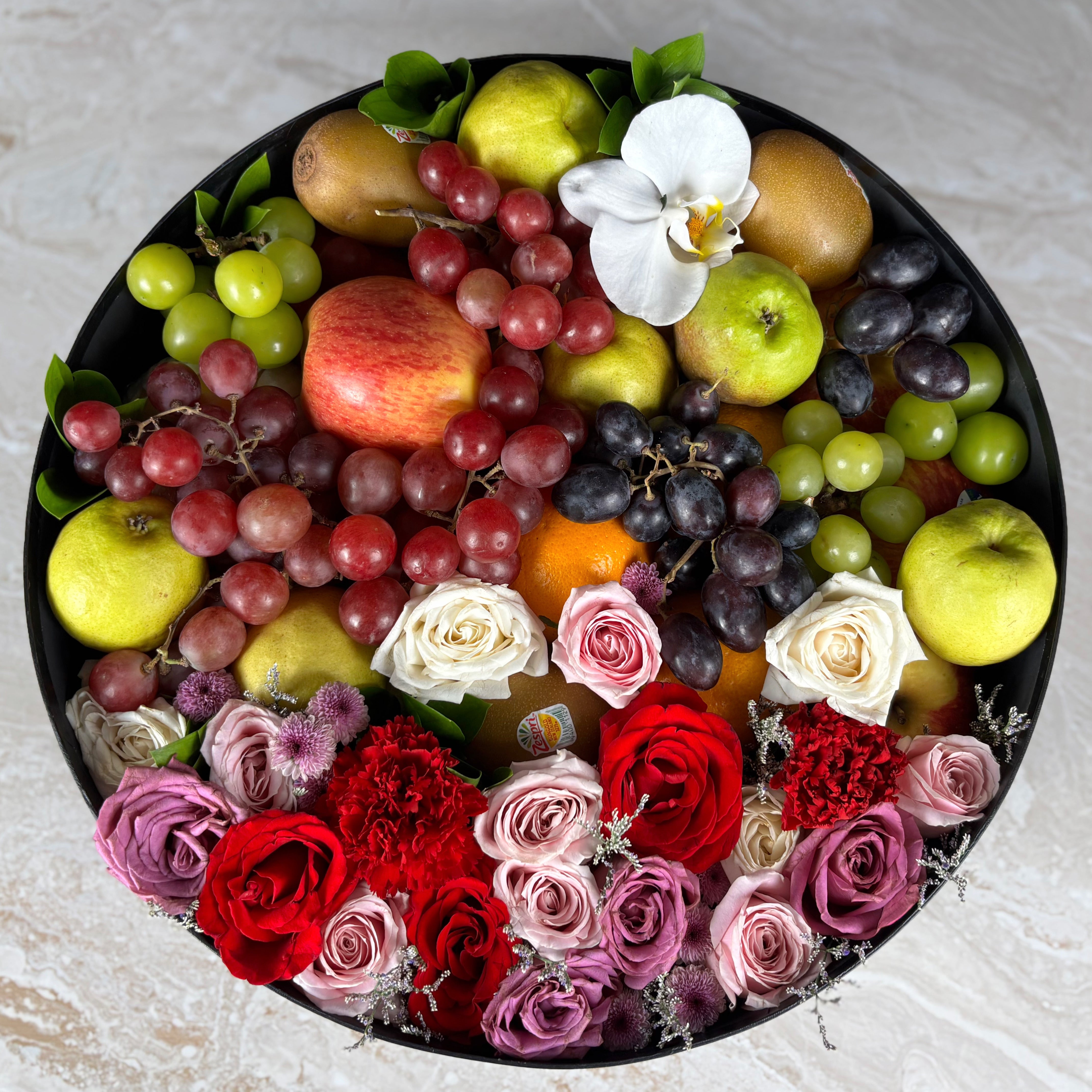Classic Rose Grand Round Fruit Box