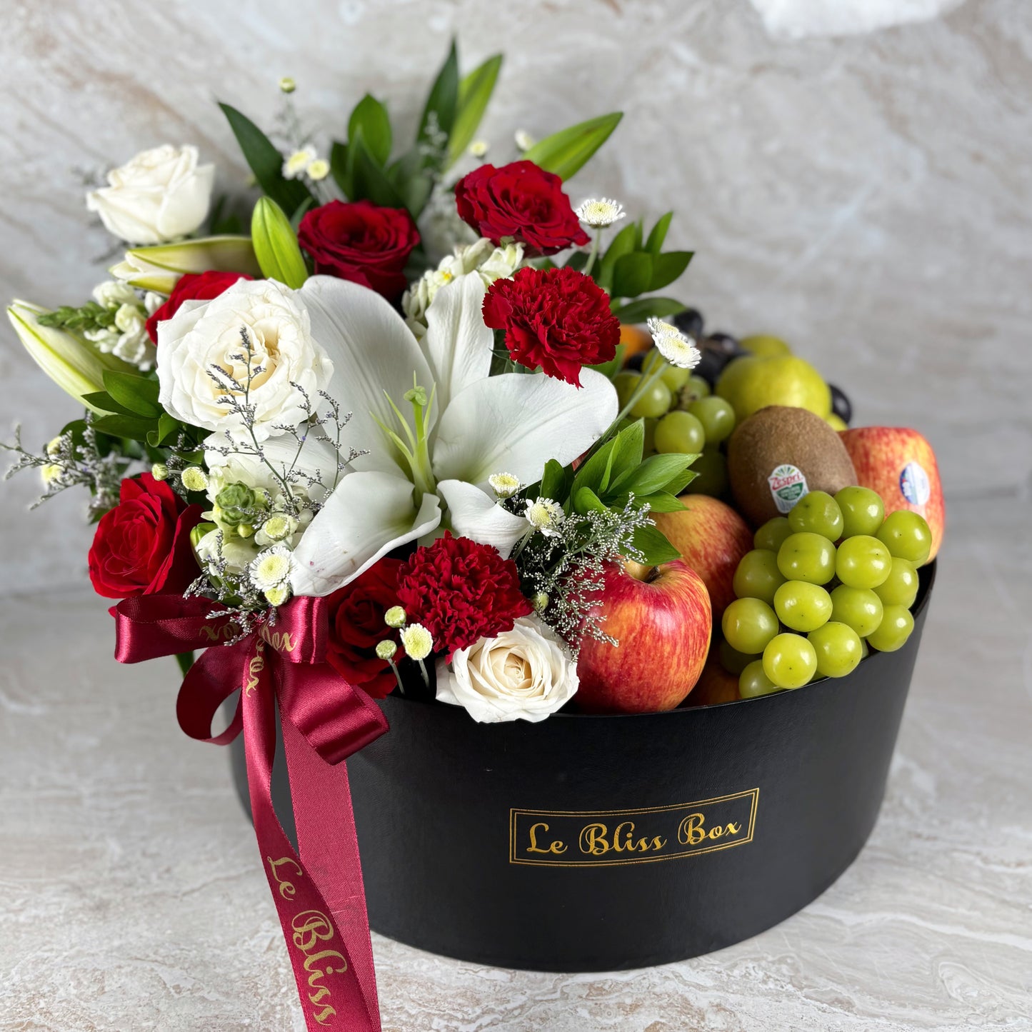 Blooming Festive Grand Round Fruit Box