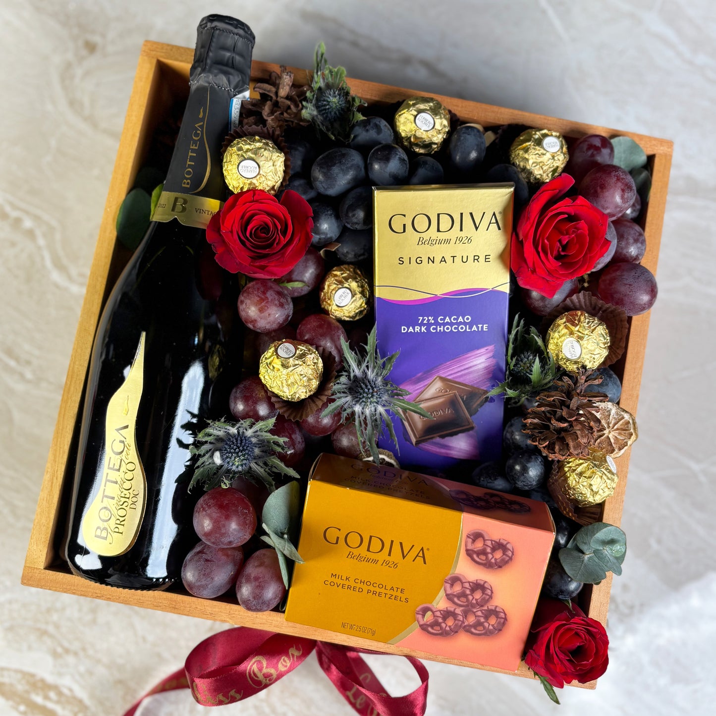 Bottega Chocolate Wine Fruit Hamper