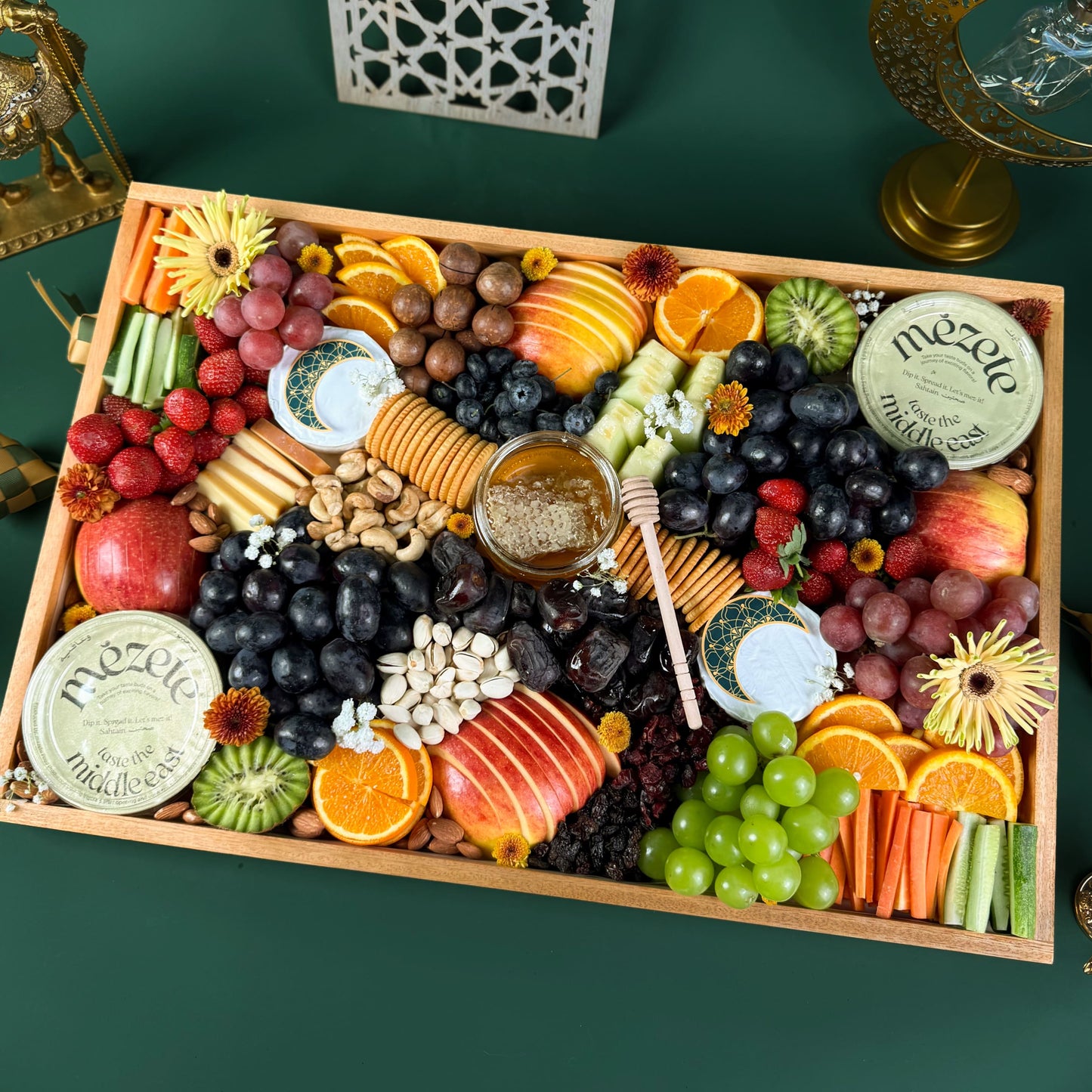 Grand Middle Eastern Cheese & Hummus Platter