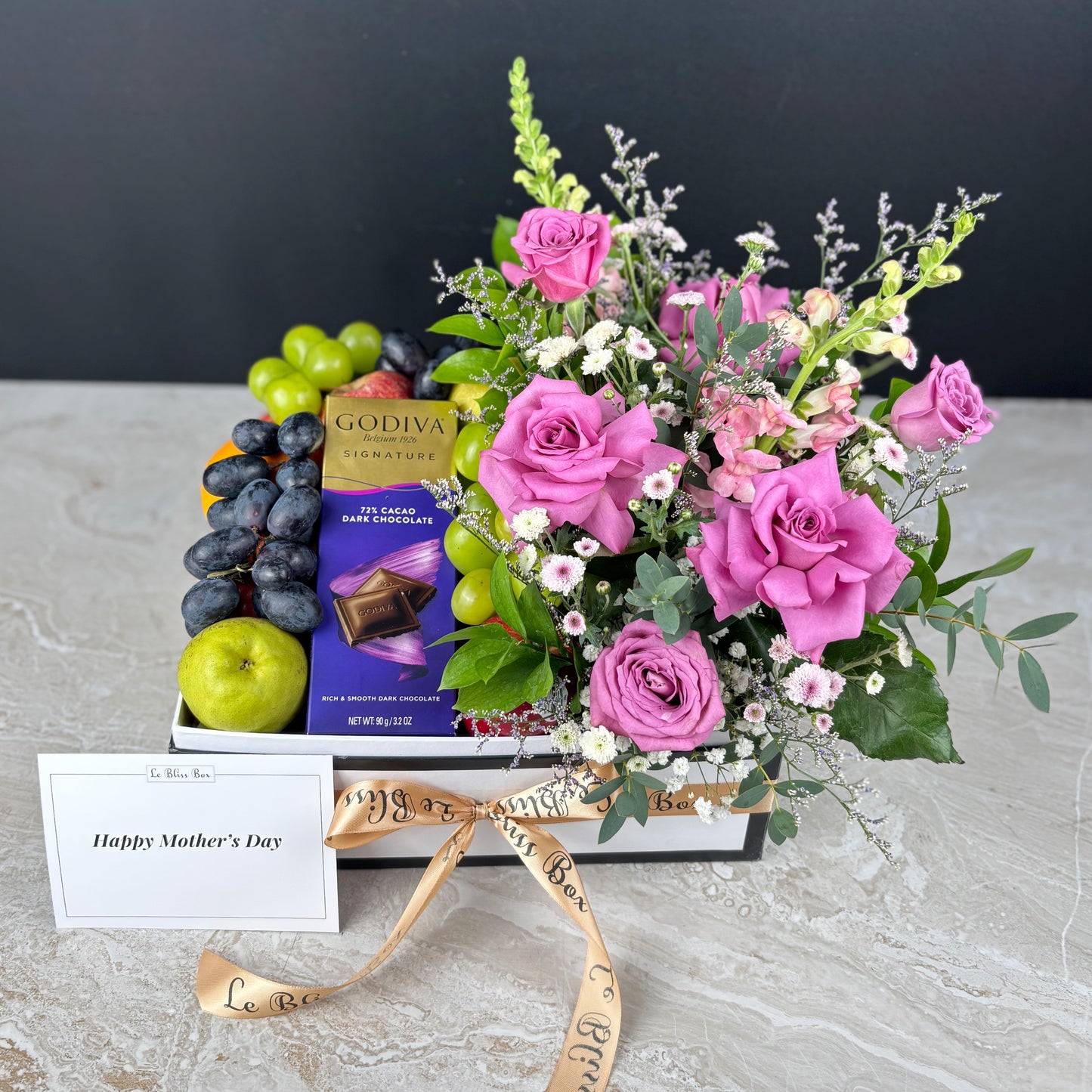 Godiva Lilac Blossom Fruit Box