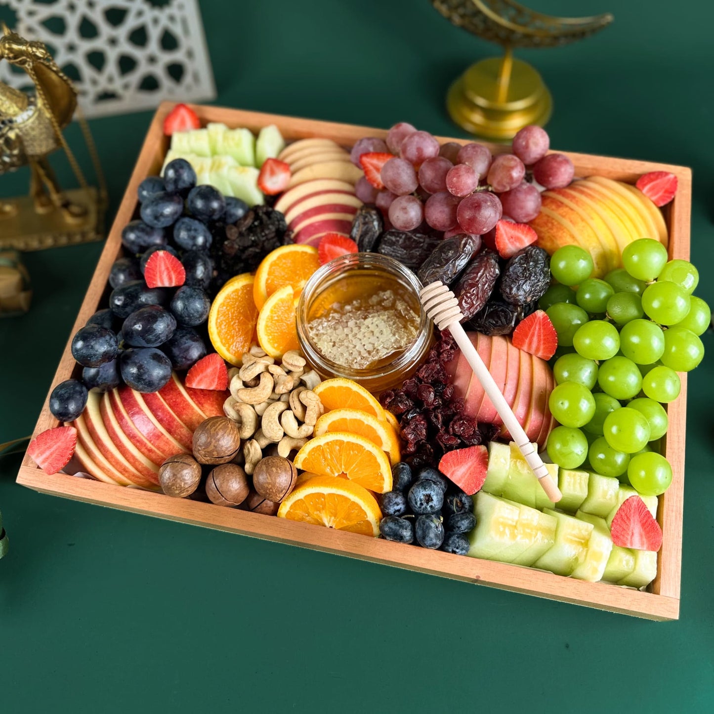 Iftar Fruit Wooden Platter