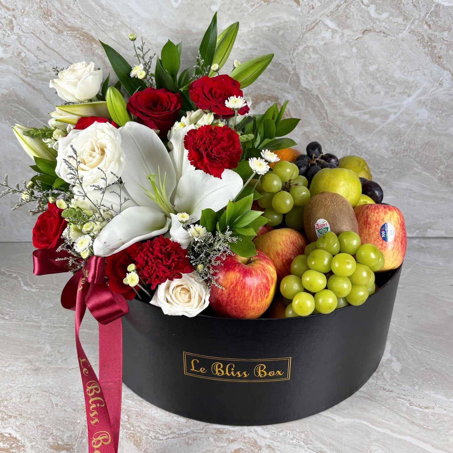 Blooming Festive Grand Round Fruit Box