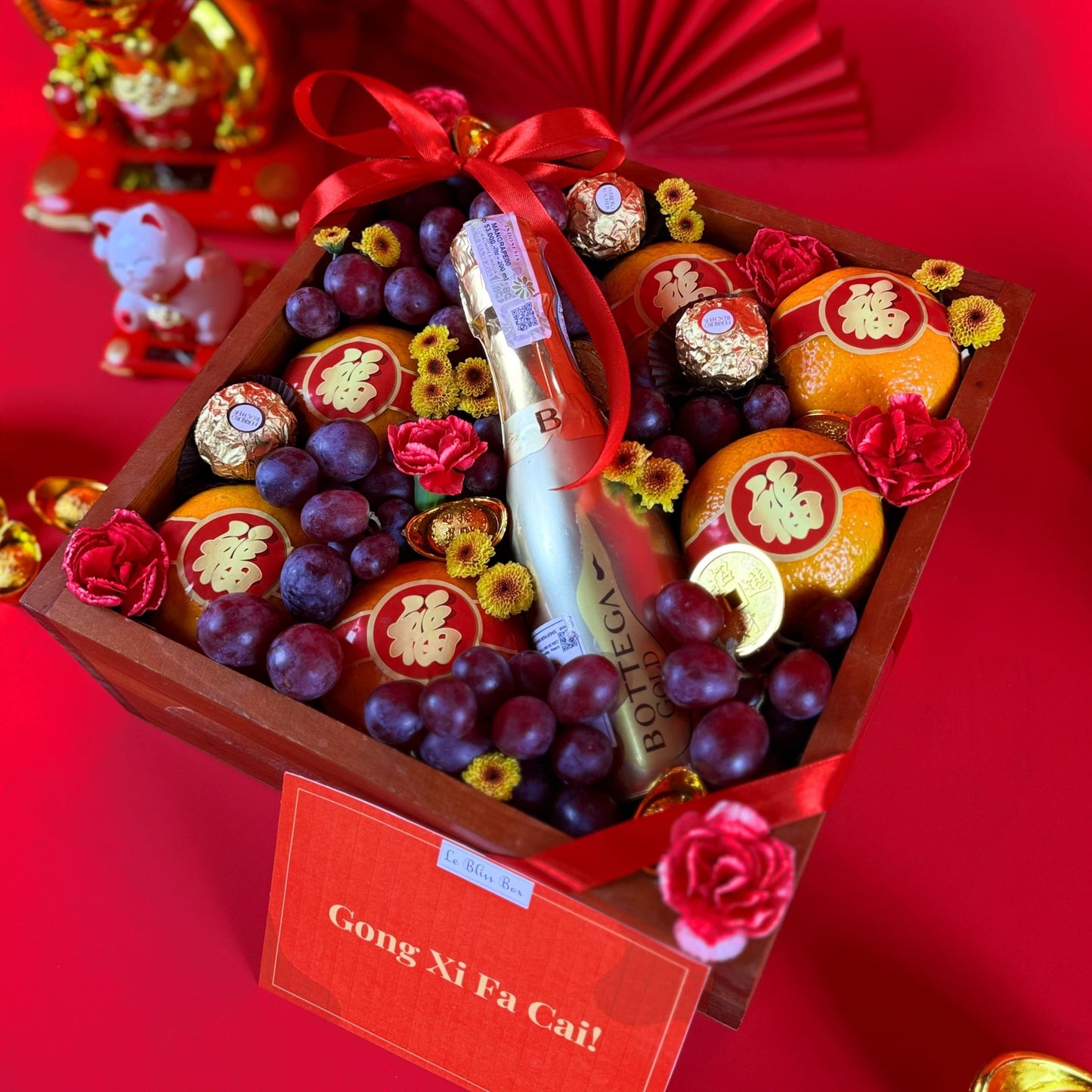 Elegant Prosperity Bottega Mandarin Wooden Box