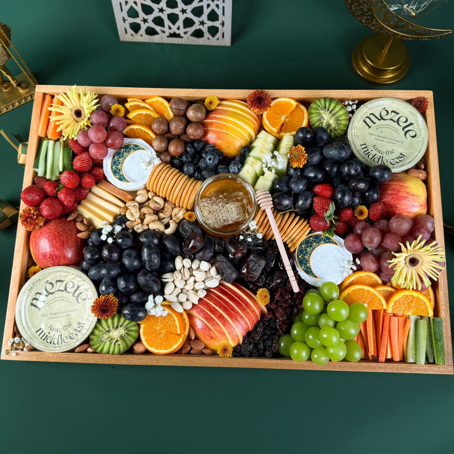 Grand Middle Eastern Cheese & Hummus Platter