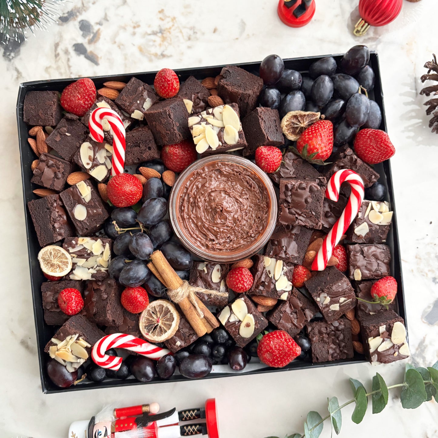 Christmas Brownies Platter