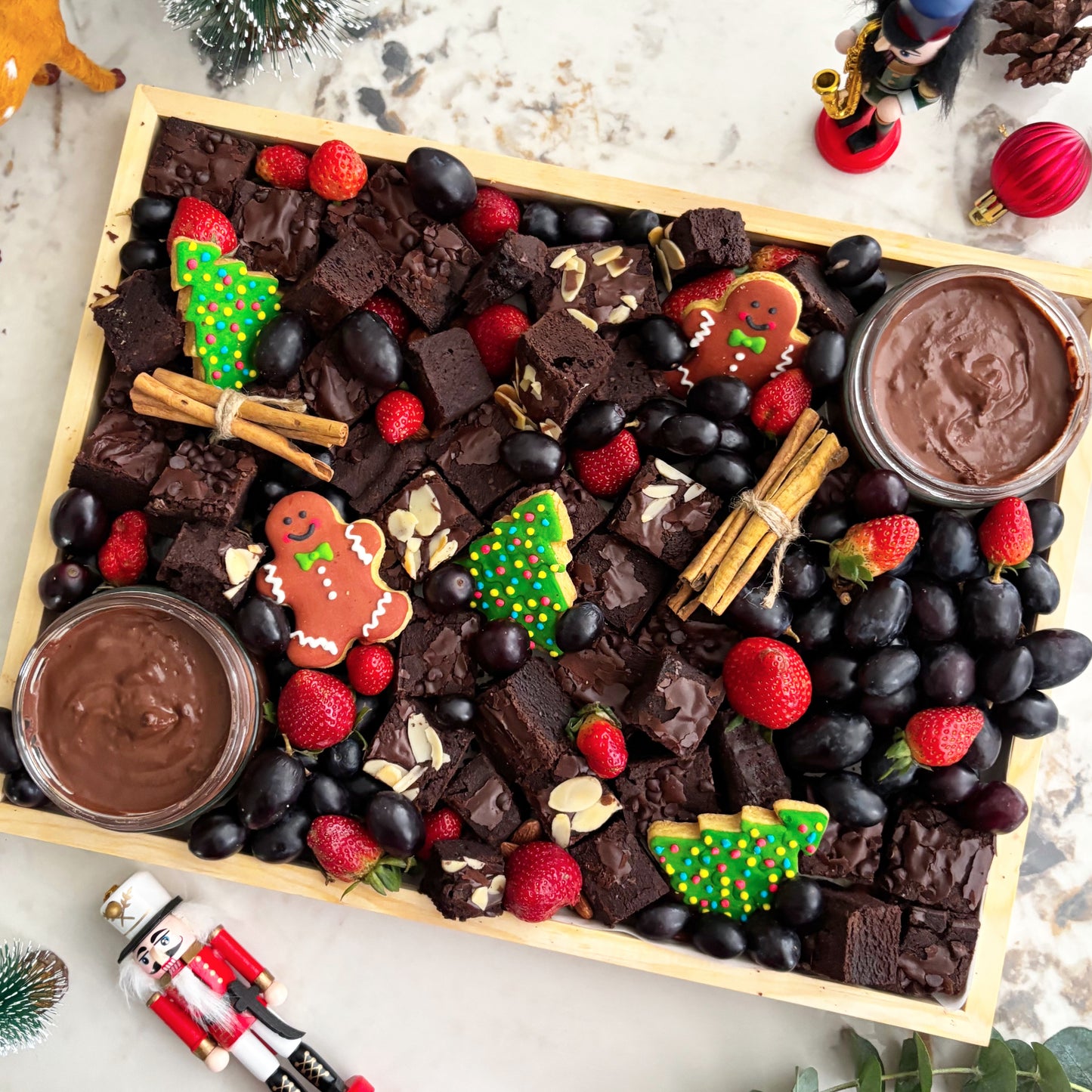 Xtra Christmas Brownies Platter