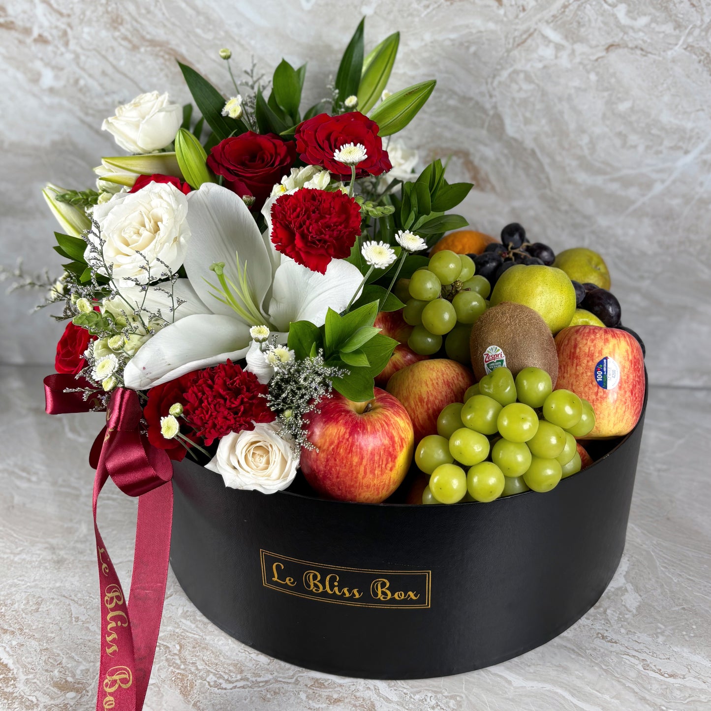 Blooming Festive Grand Round Fruit Box