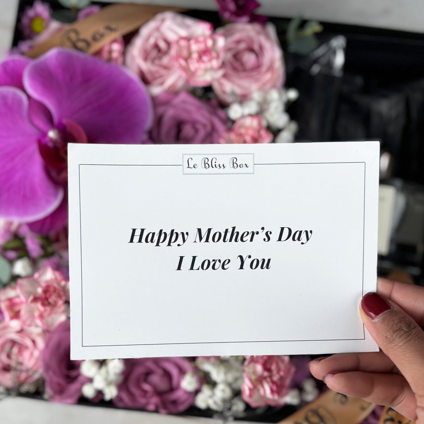 Peony Blush Suede Diffuser Flower Box